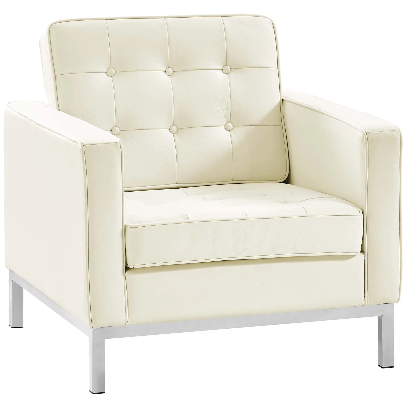 Loft 2 Piece Leather Armchair Set By Modway - EEI-3103 - Image 3
