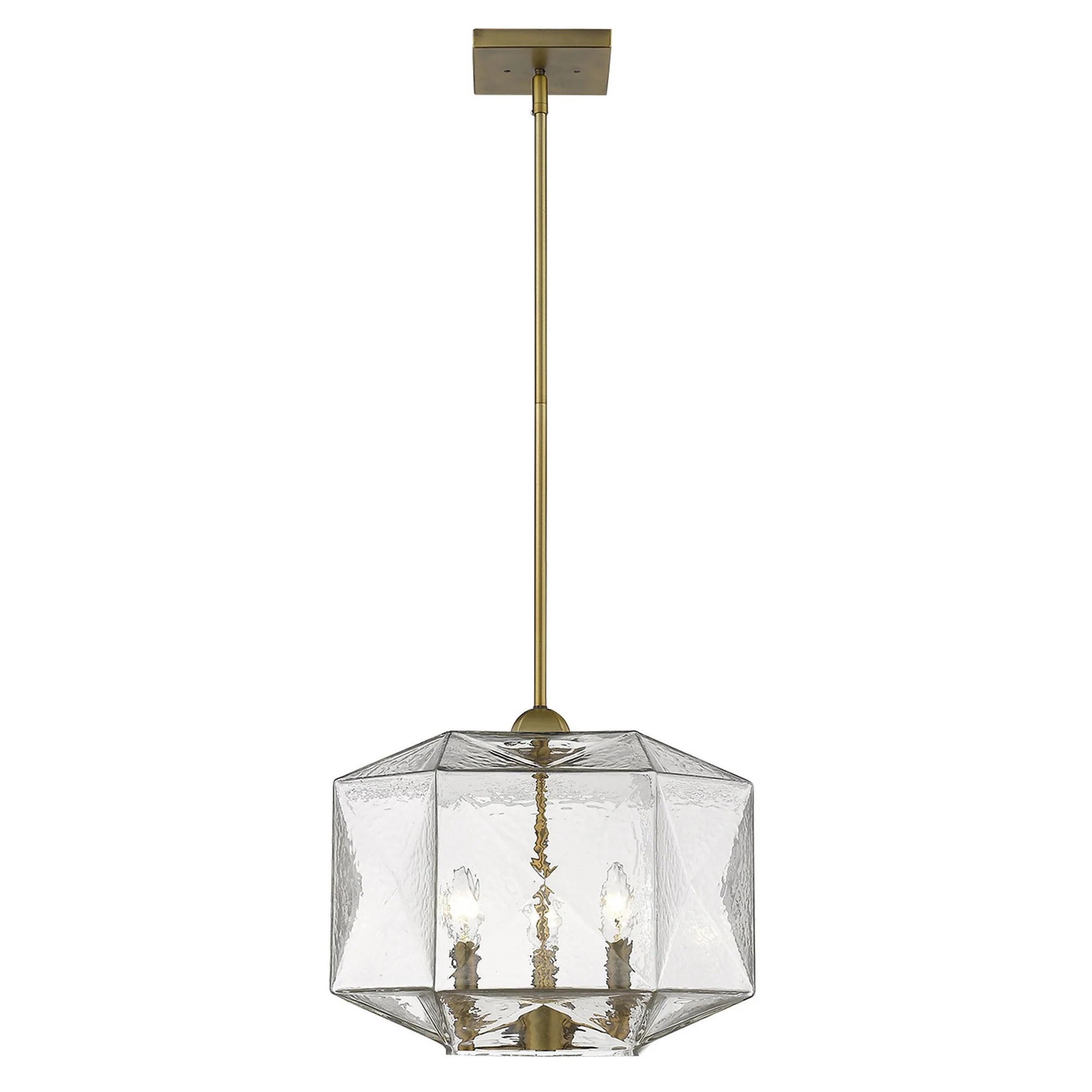 Loft 3-Light Brass Pendant By Homeroots - Image 4