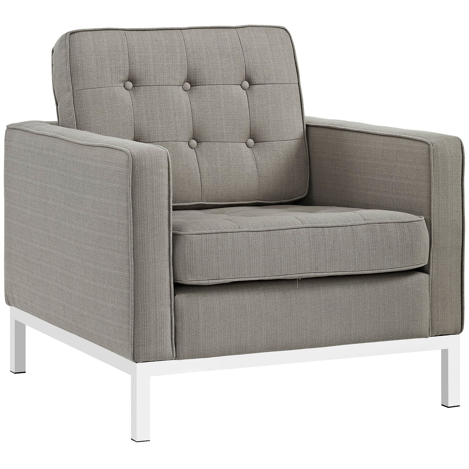 Loft 3 Piece Upholstered Fabric Sofa and Armchair Set By Modway - EEI-2439 - Image 3