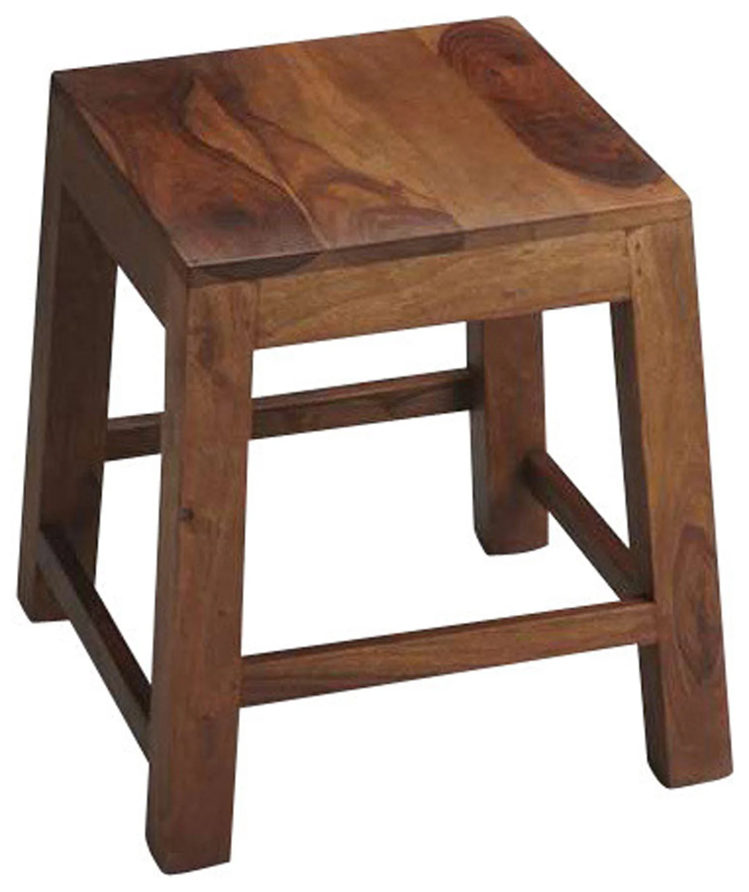 Loft Brown Solid Wood Stool By Homeroots - Image 2