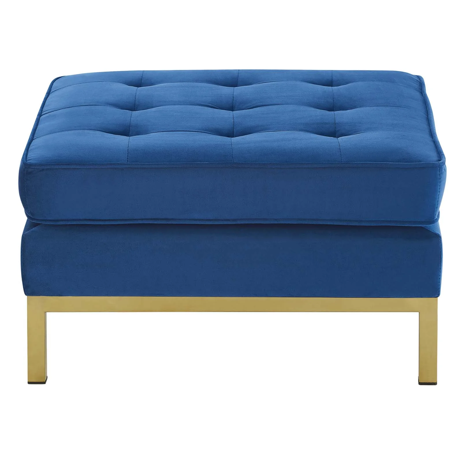 Loft Gold Stainless Steel Leg Performance Velvet Ottoman By Modway - EEI-3396 - Image 3