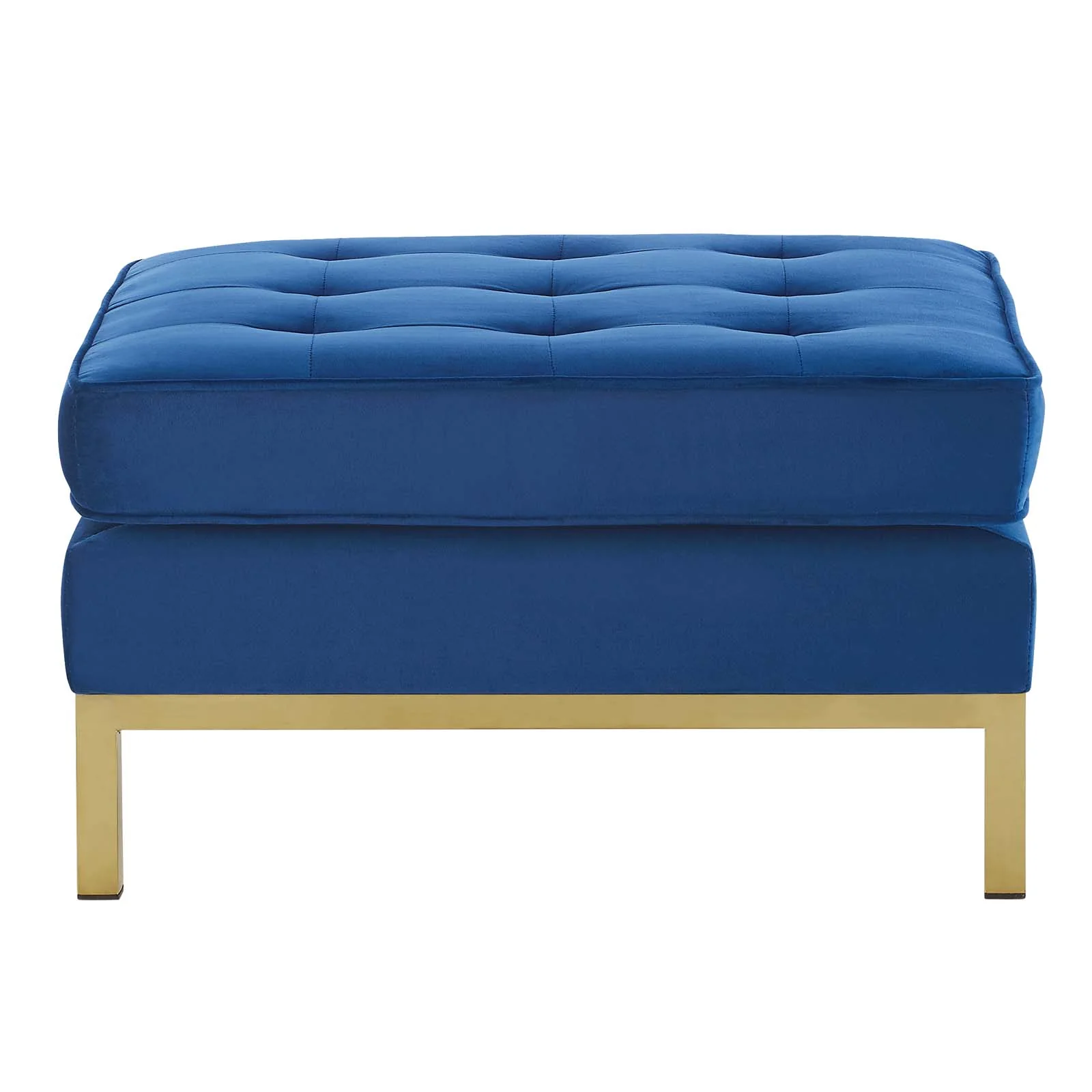Loft Gold Stainless Steel Leg Performance Velvet Ottoman By Modway - EEI-3396 - Image 4