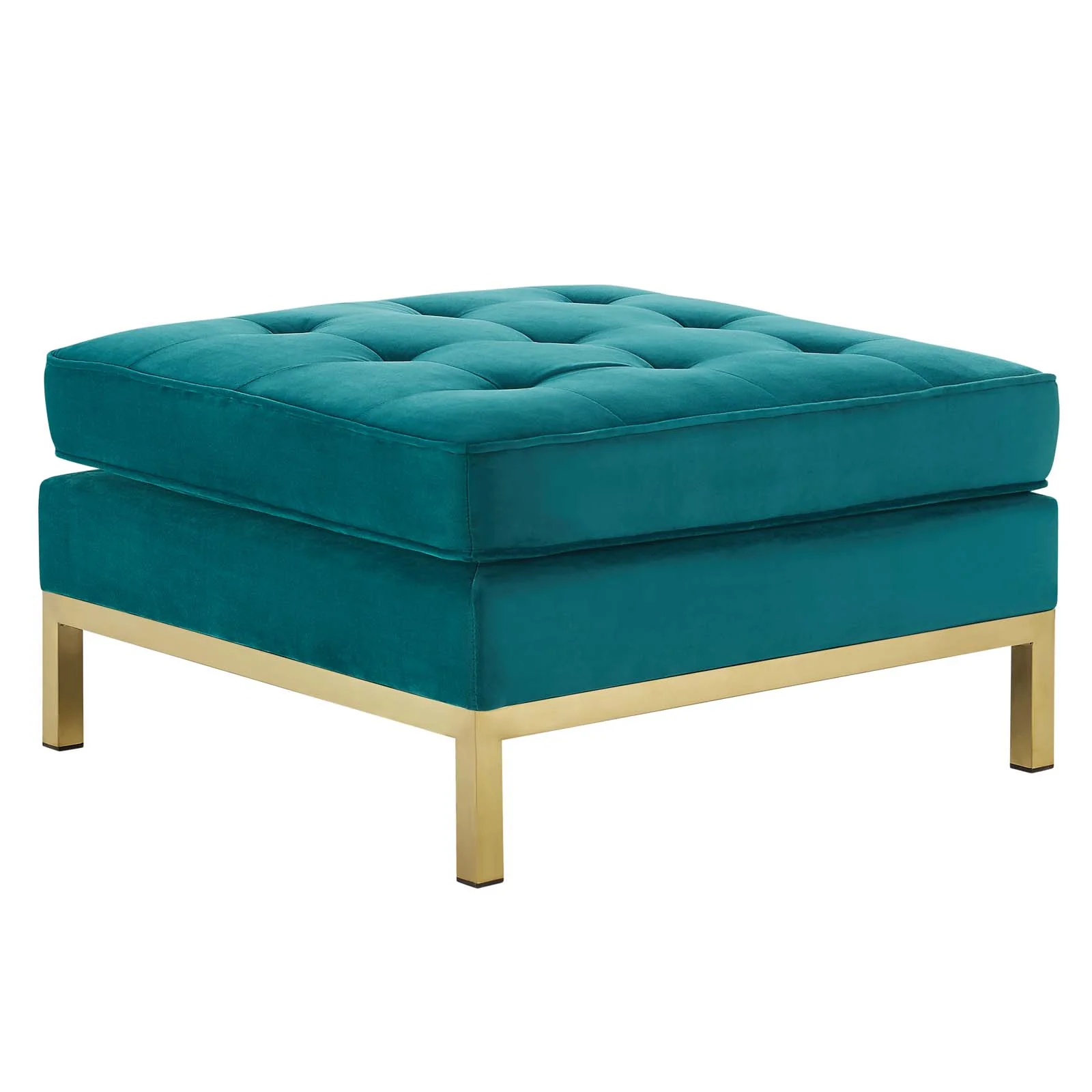 Loft Gold Stainless Steel Leg Performance Velvet Ottoman By Modway - EEI-3396 - Image 6