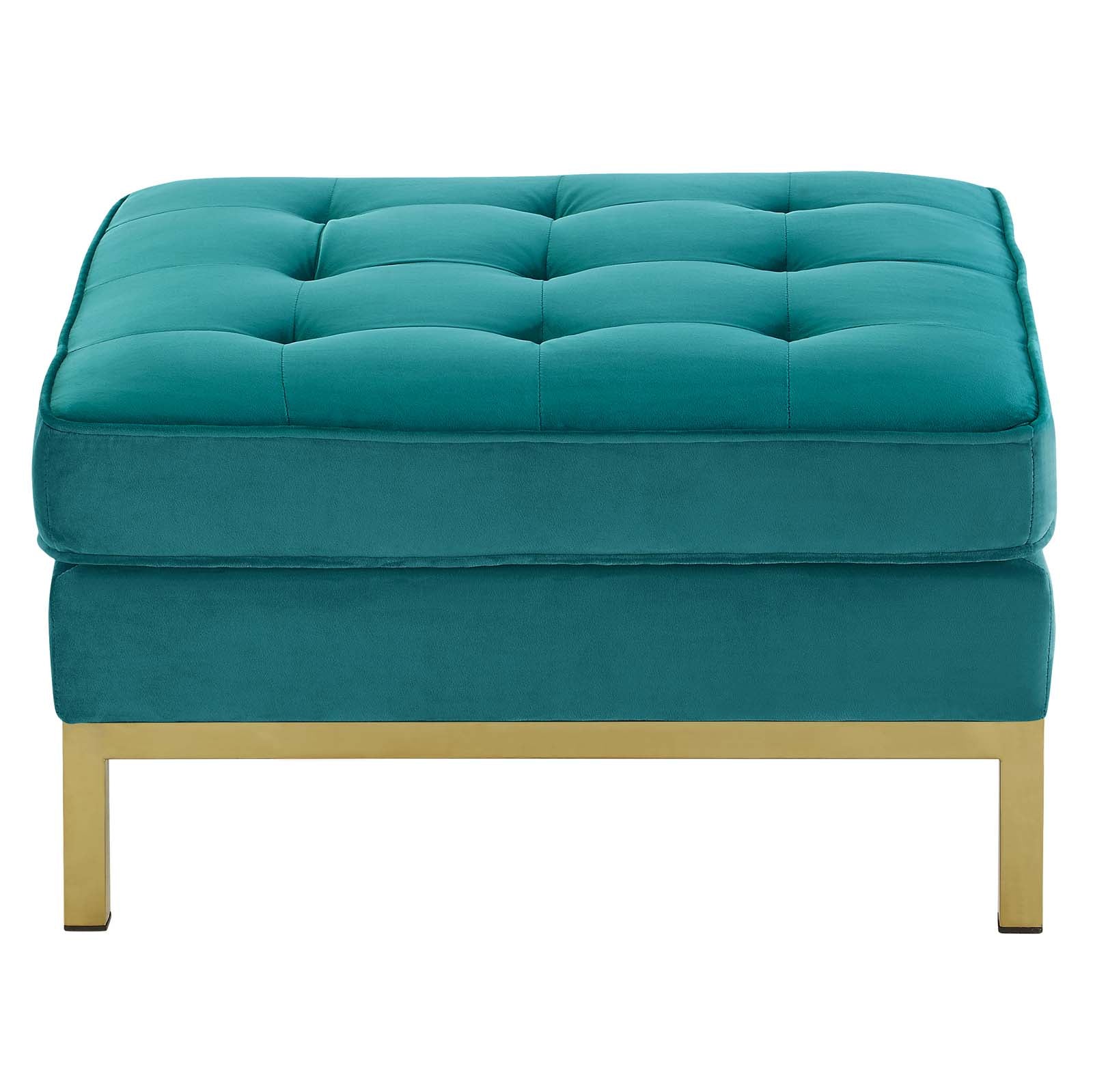 Loft Gold Stainless Steel Leg Performance Velvet Ottoman By Modway - EEI-3396 - Image 7