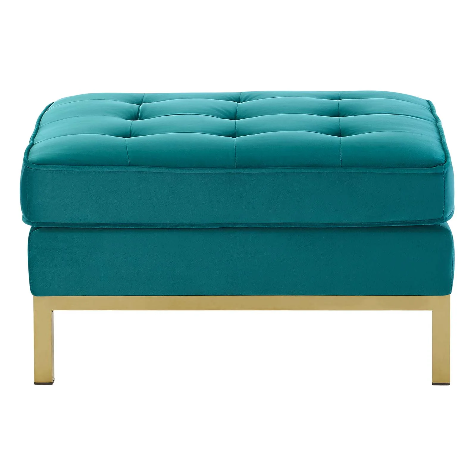 Loft Gold Stainless Steel Leg Performance Velvet Ottoman By Modway - EEI-3396 - Image 8
