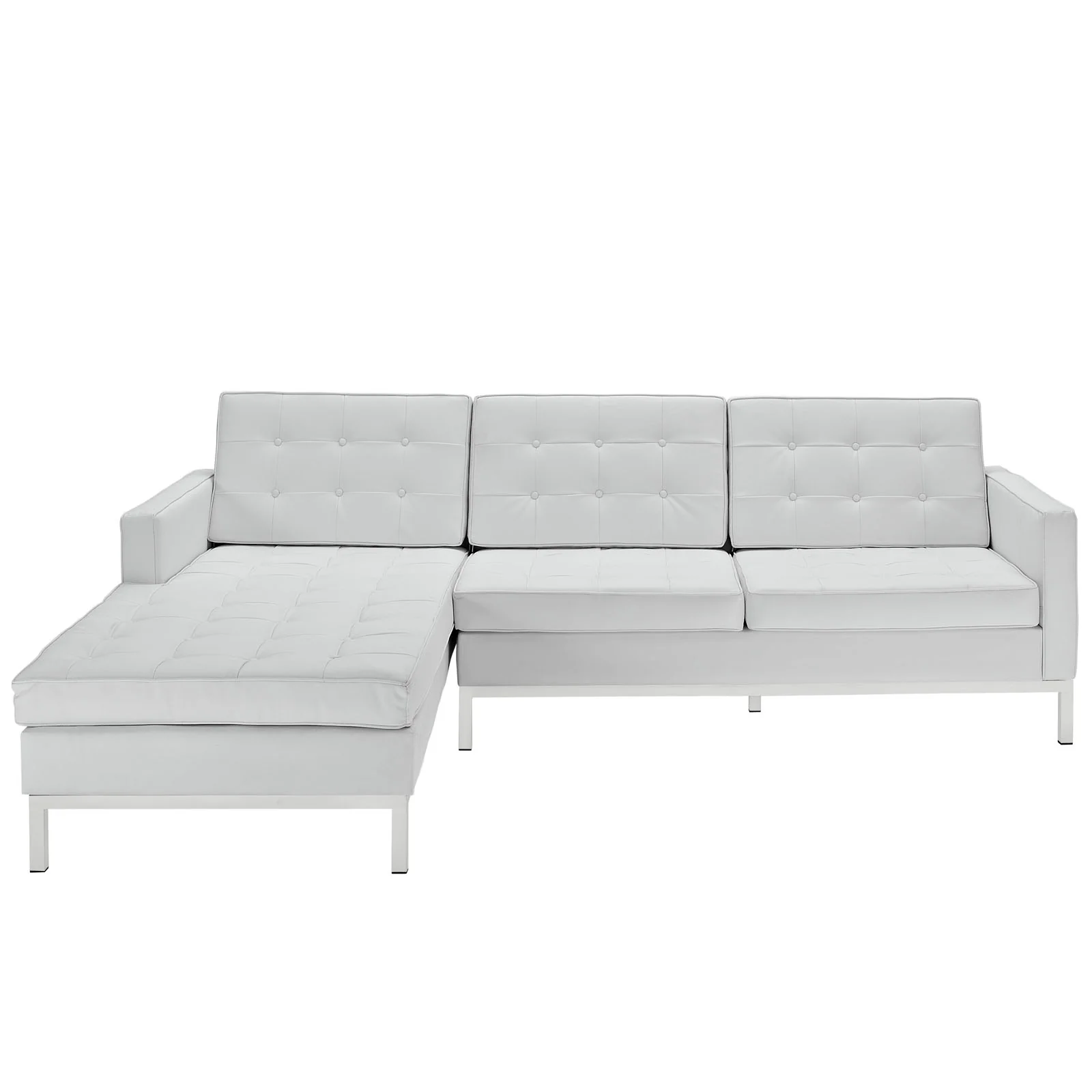 Loft Left-Facing Leather Sectional Sofa By Modway - EEI-1046 - Image 3