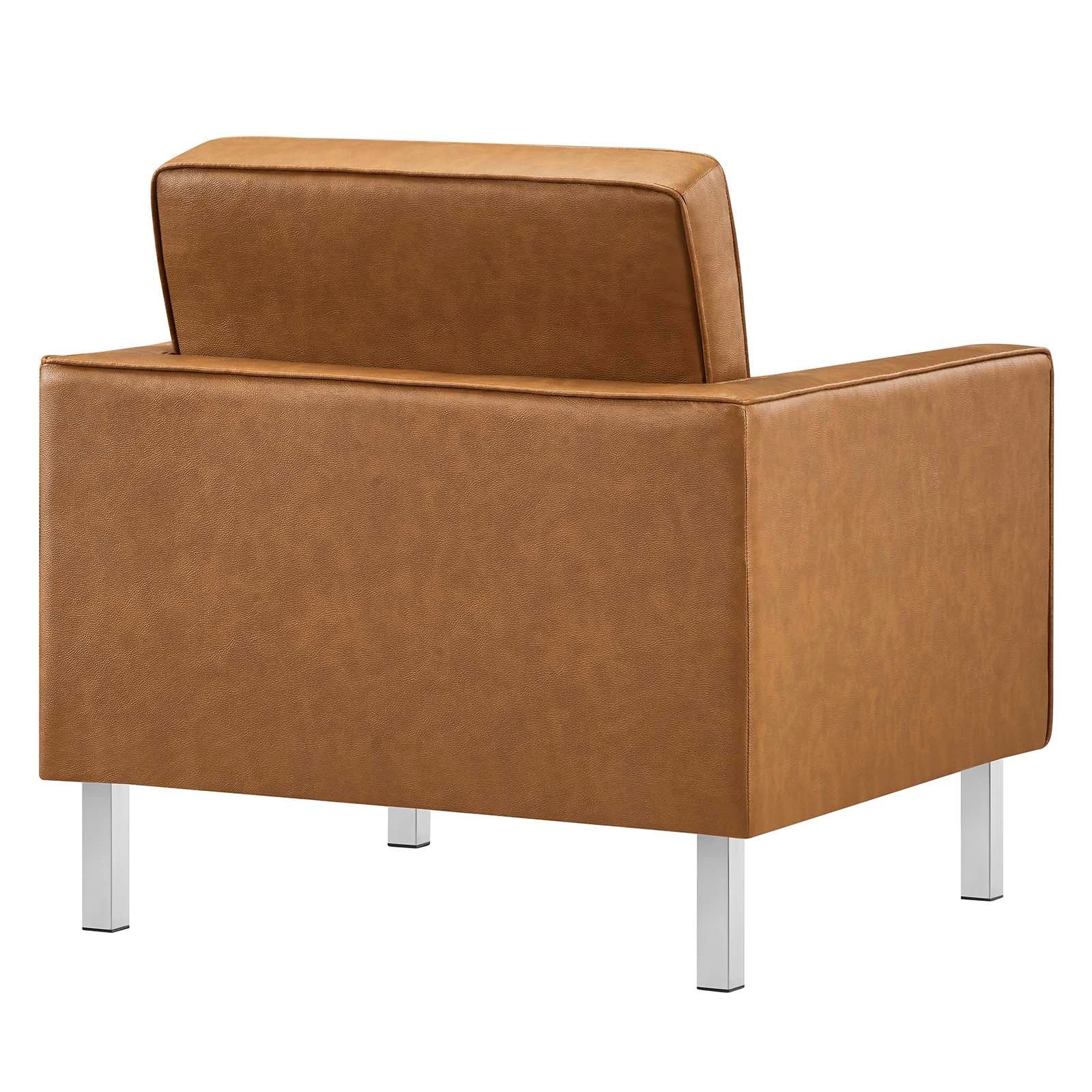 Loft Tufted Vegan Leather Armchair and Ottoman Set By Modway - EEI-6409 - Image 16