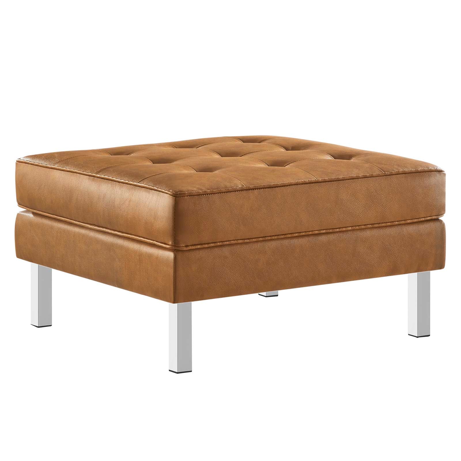 Loft Tufted Vegan Leather Armchair and Ottoman Set By Modway - EEI-6409 - Image 17