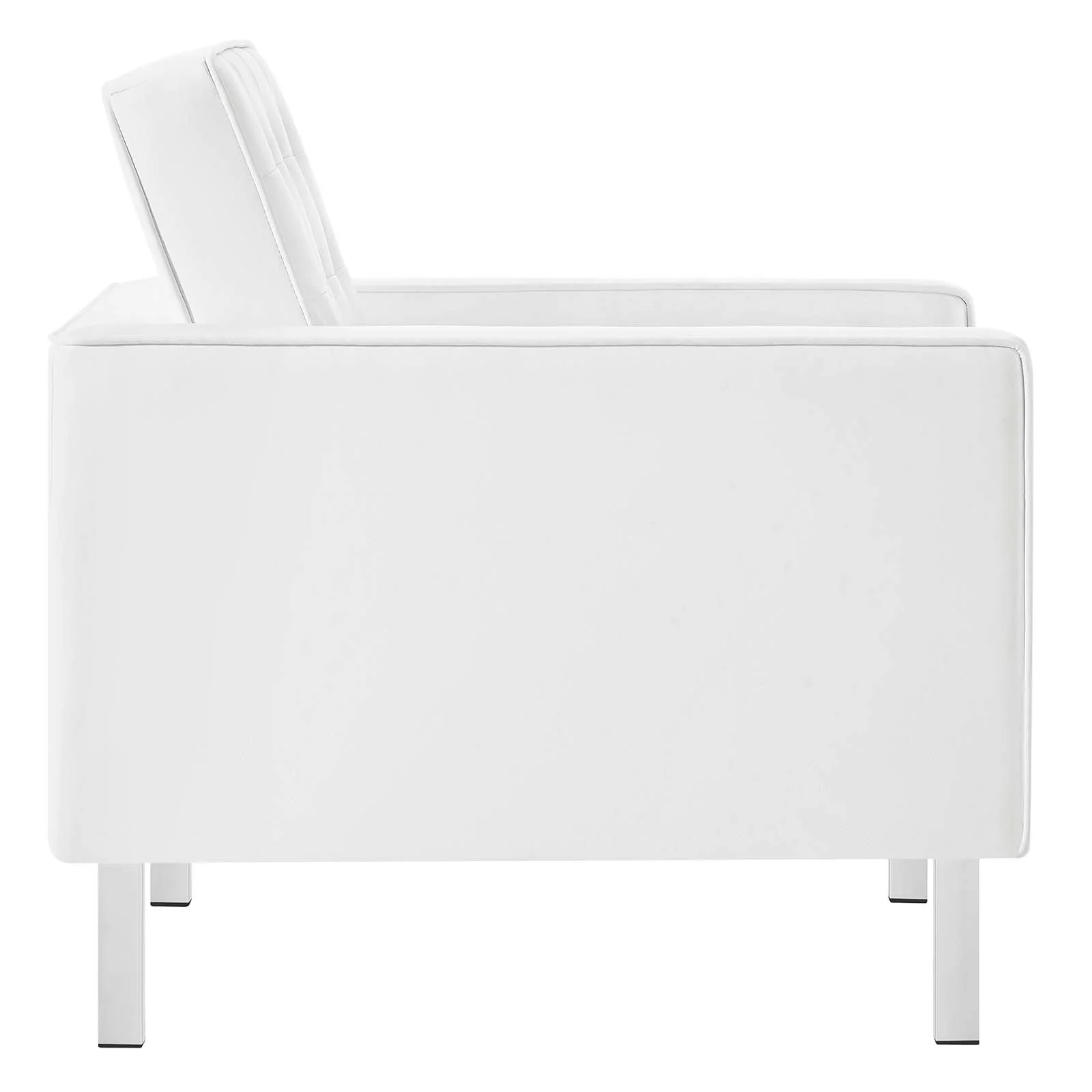 Loft Tufted Vegan Leather Armchair and Ottoman Set By Modway - EEI-6409 - Image 25