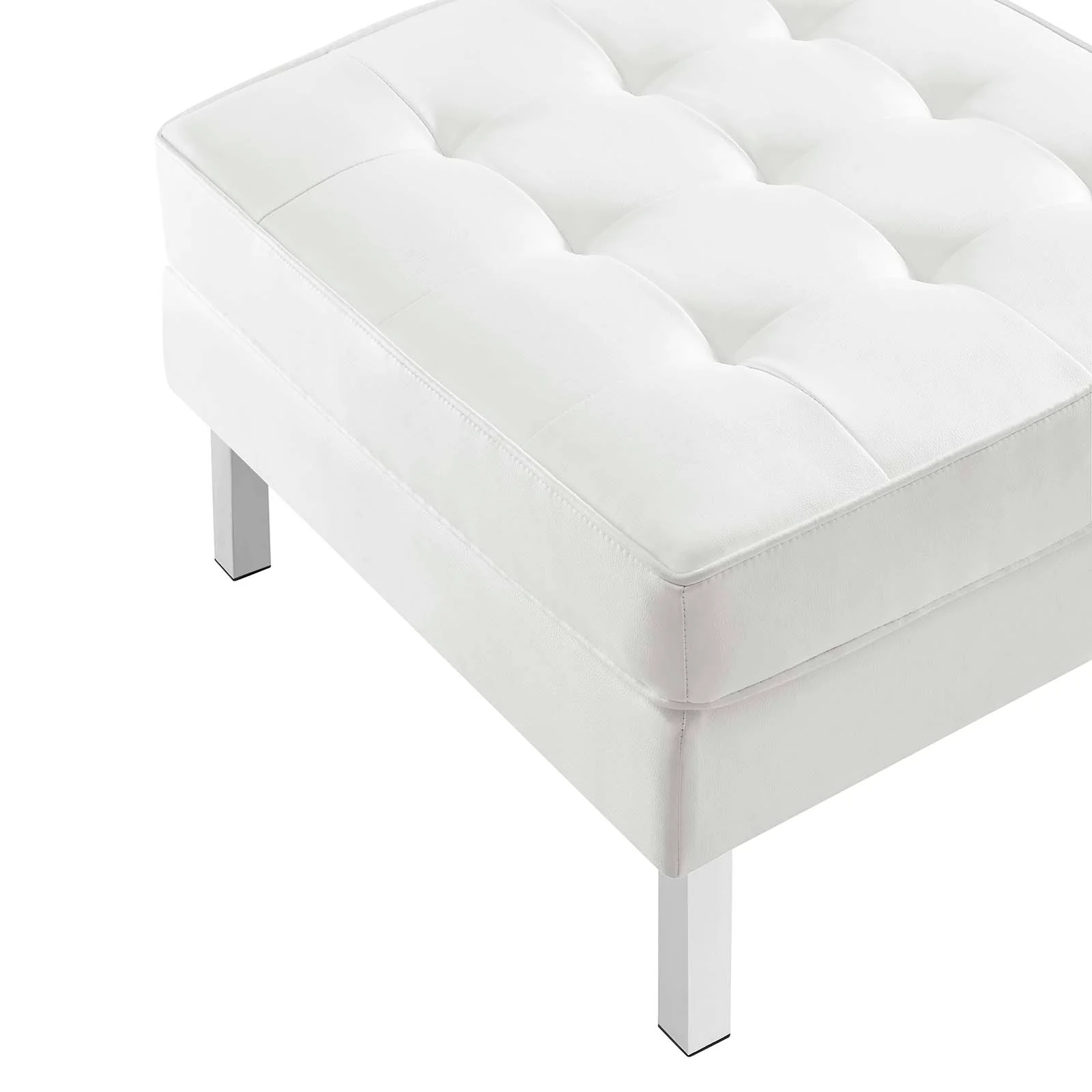 Loft Tufted Vegan Leather Armchair and Ottoman Set By Modway - EEI-6409 - Image 29