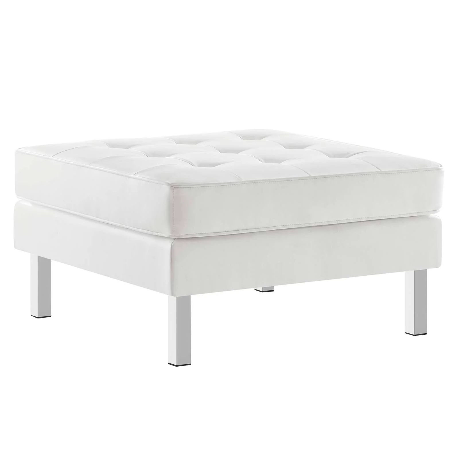 Loft Tufted Vegan Leather Sofa and Ottoman Set By Modway - EEI-6410 - Image 27