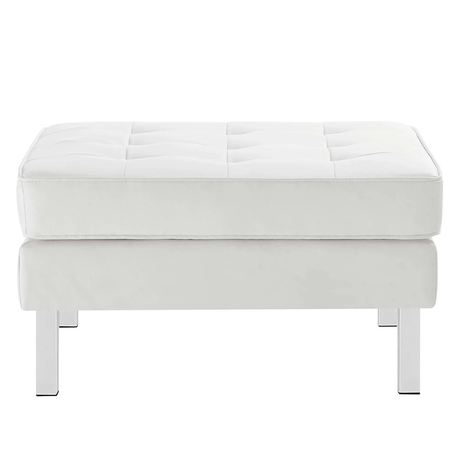 Loft Tufted Vegan Leather Sofa and Ottoman Set By Modway - EEI-6410 - Image 28