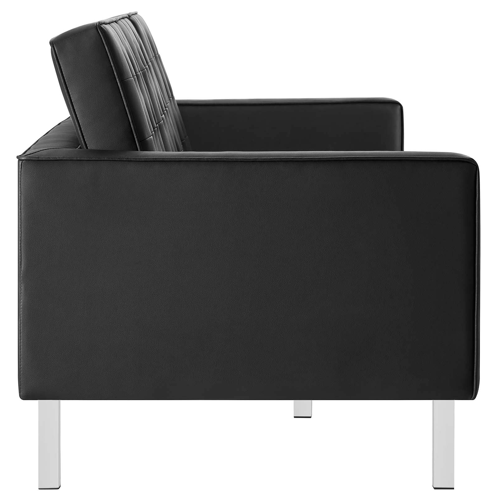 Loft Tufted Vegan Leather Sofa and Ottoman Set By Modway - EEI-6410 - Image 5