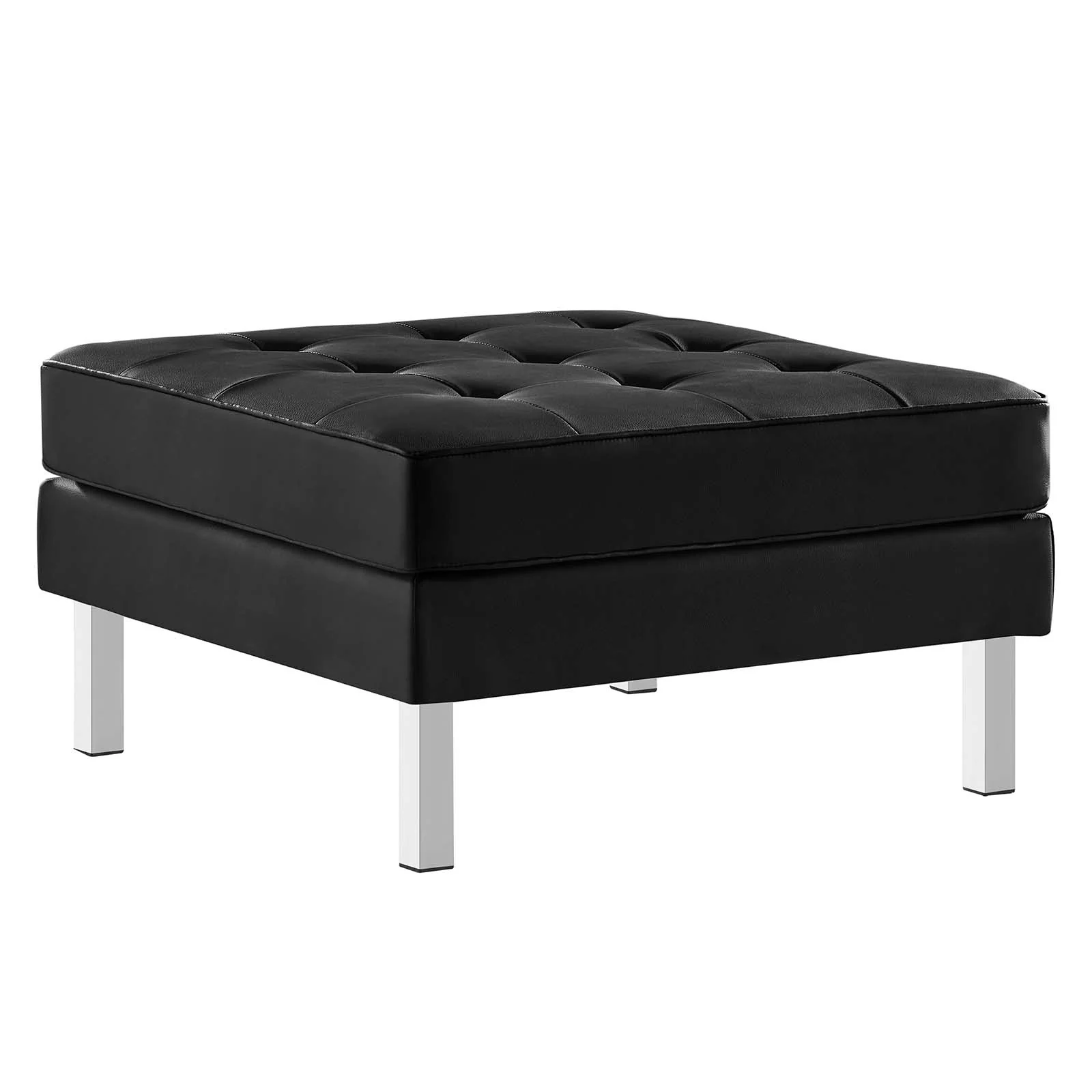 Loft Tufted Vegan Leather Sofa and Ottoman Set By Modway - EEI-6410 - Image 7