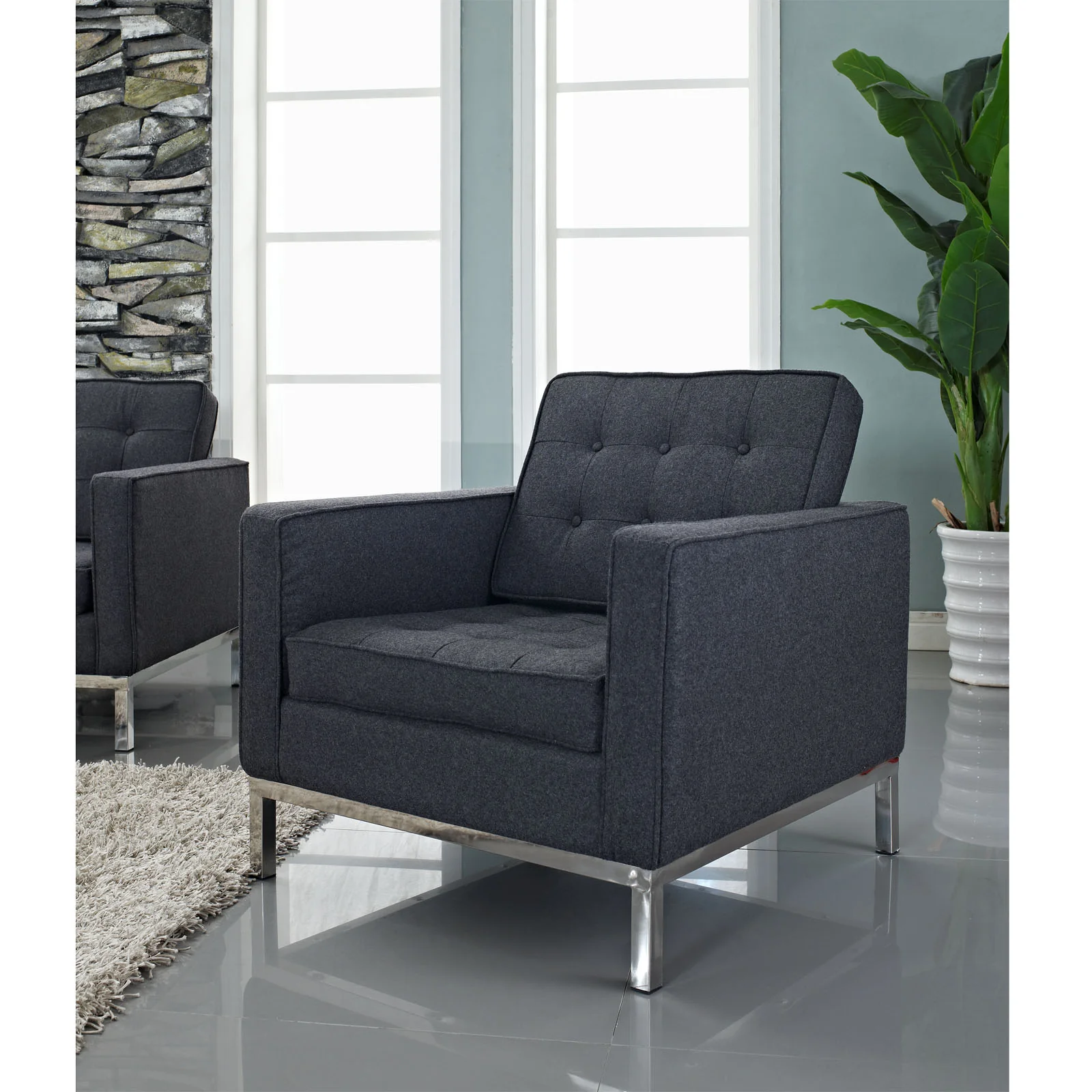 Loft Wool Armchair By Modway - EEI-184 - Image 7