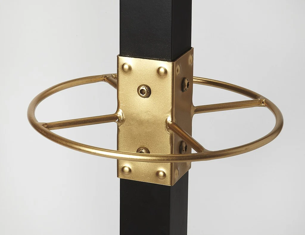 Logan Square Black & Gold Coat Rack Tree By Homeroots - Image 3