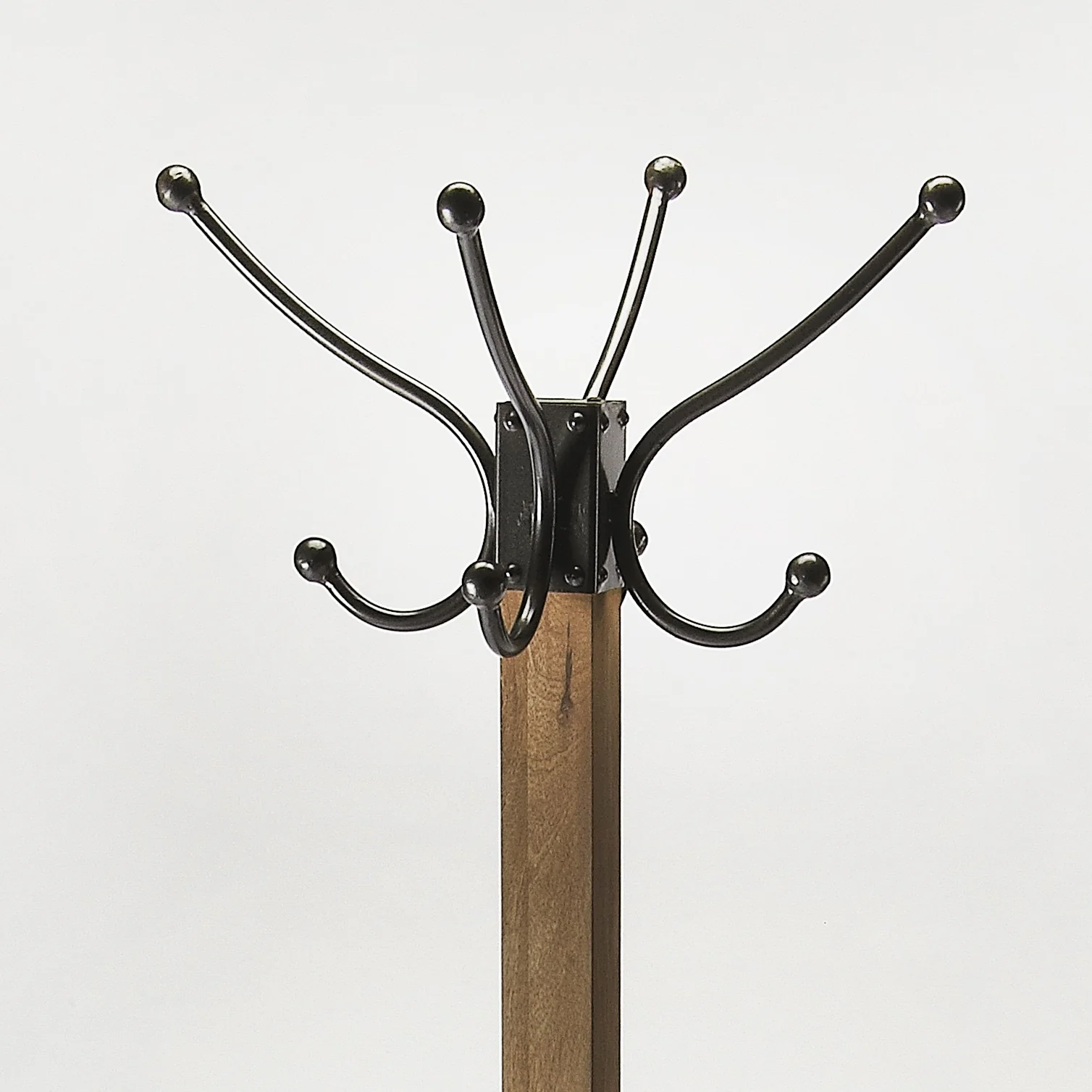Logan Square Rustic Brown Coat Rack Tree By Homeroots - Image 2