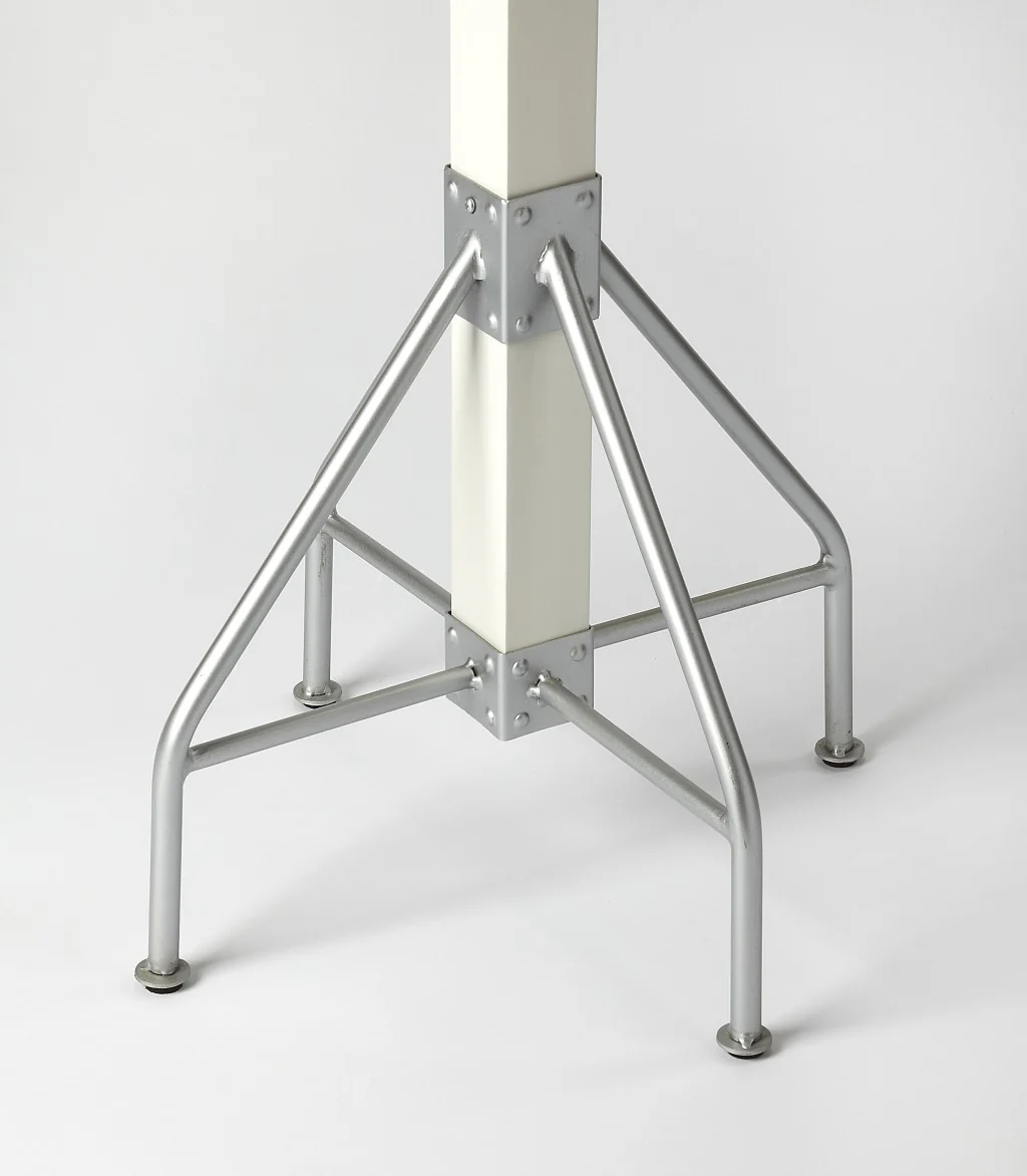 Logan Square White & Silver Coat Rack Tree By Homeroots - Image 2