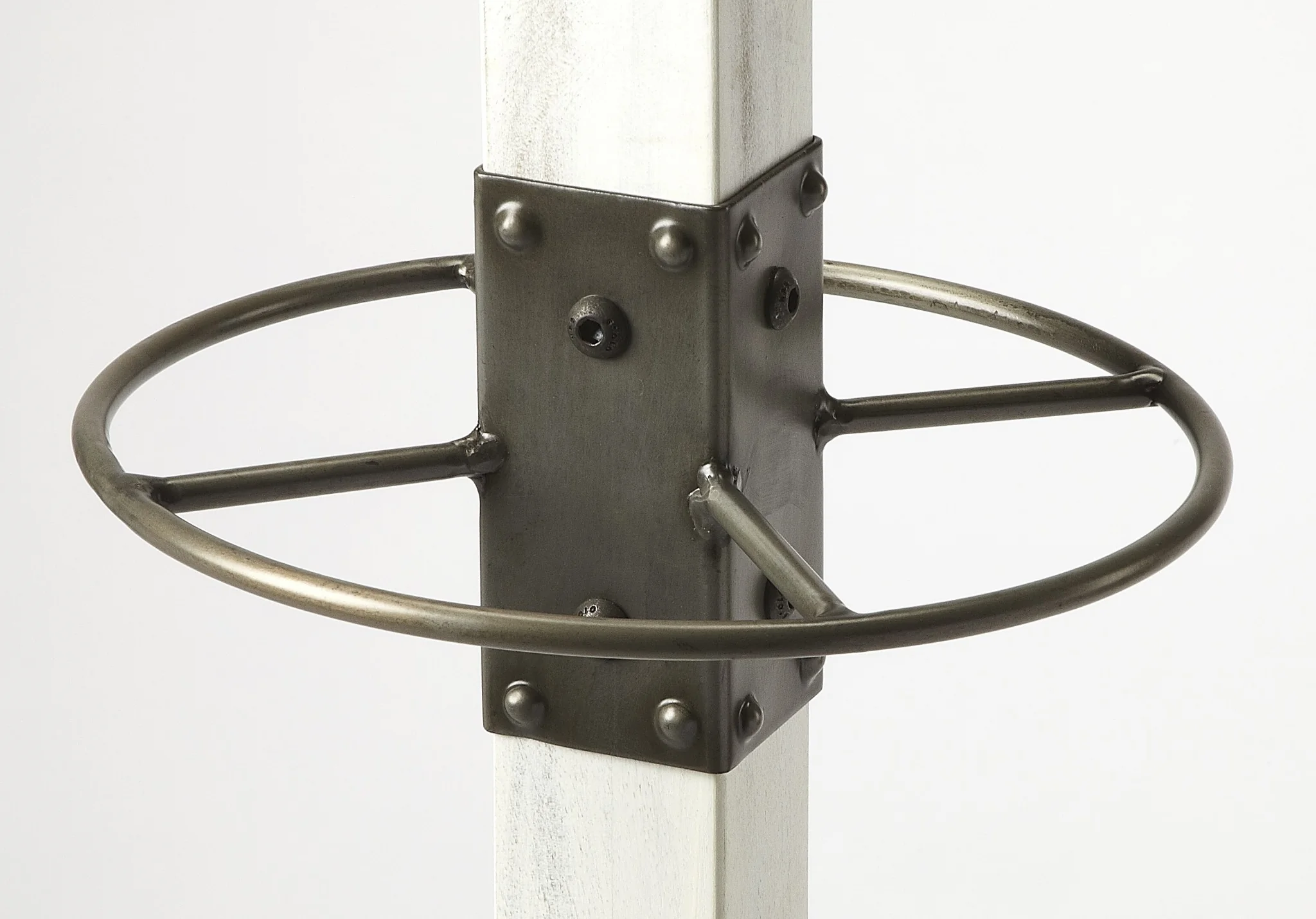 Logan Square White Wood Coat Rack Tree By Homeroots - Image 2