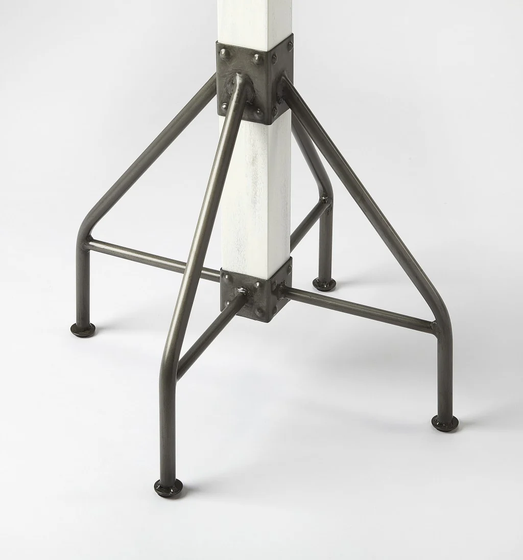 Logan Square White Wood Coat Rack Tree By Homeroots - Image 3