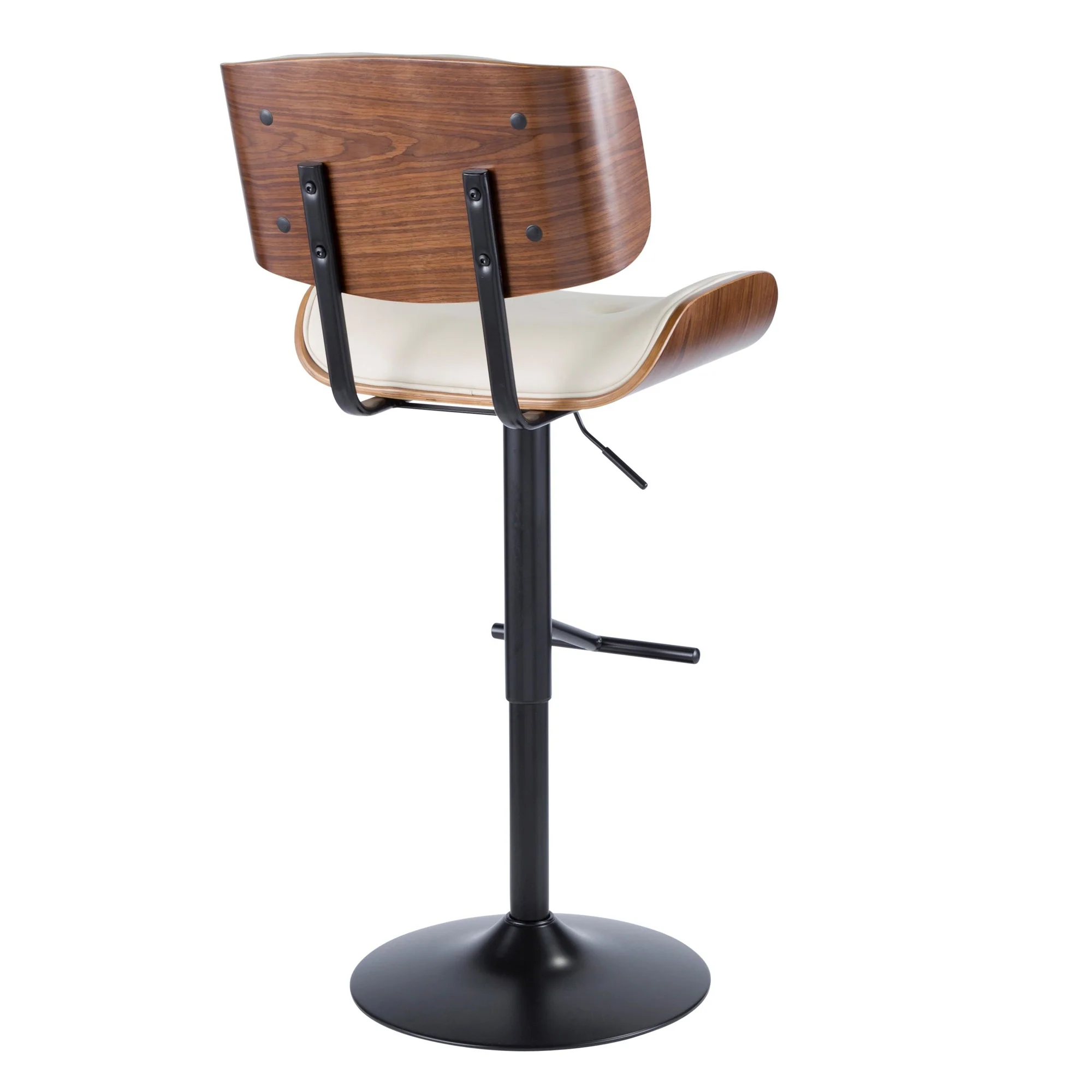 Lombardi Adjustable Barstool - Set of 2 Cream By LumiSource - Image 2