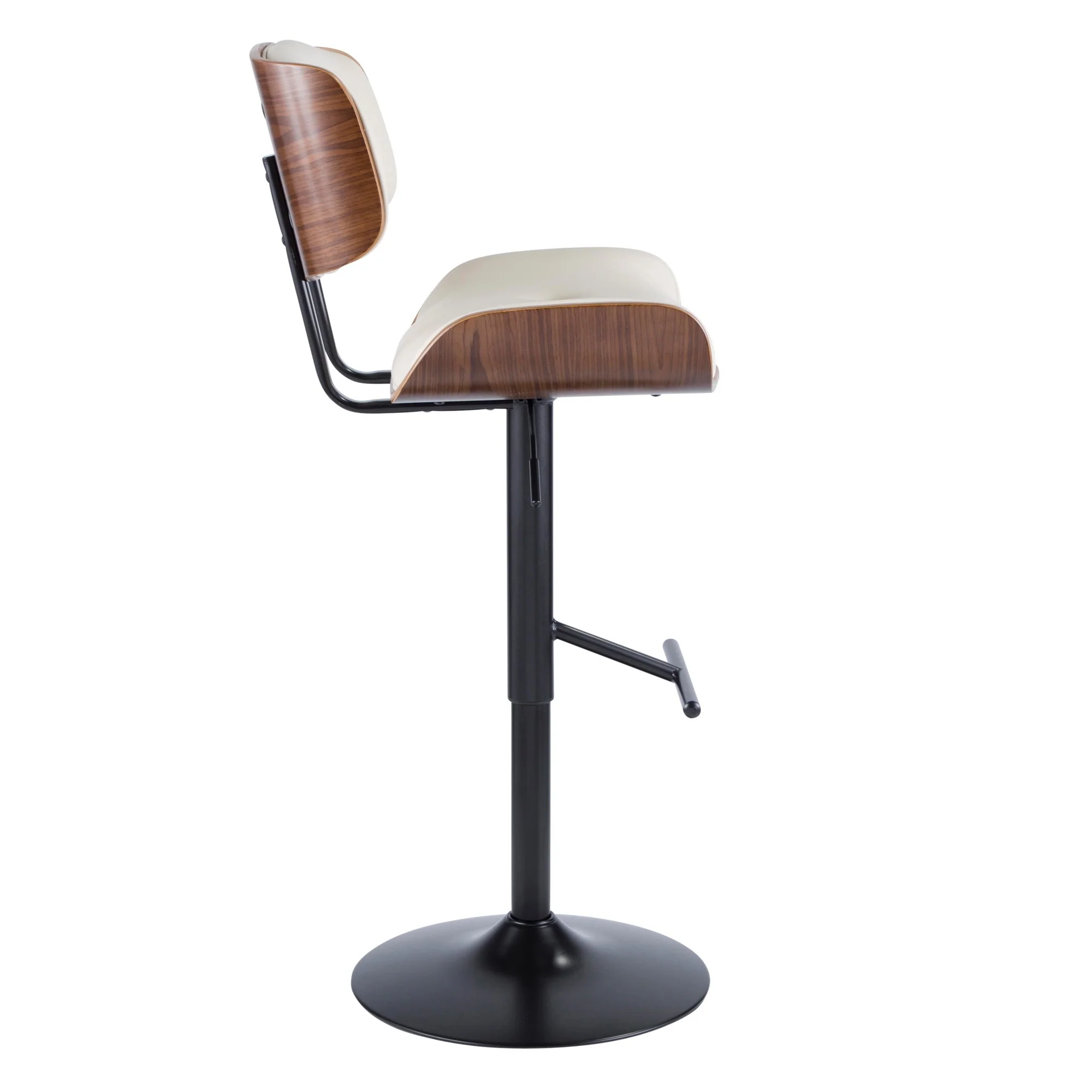 Lombardi Adjustable Barstool - Set of 2 Cream By LumiSource - Image 7