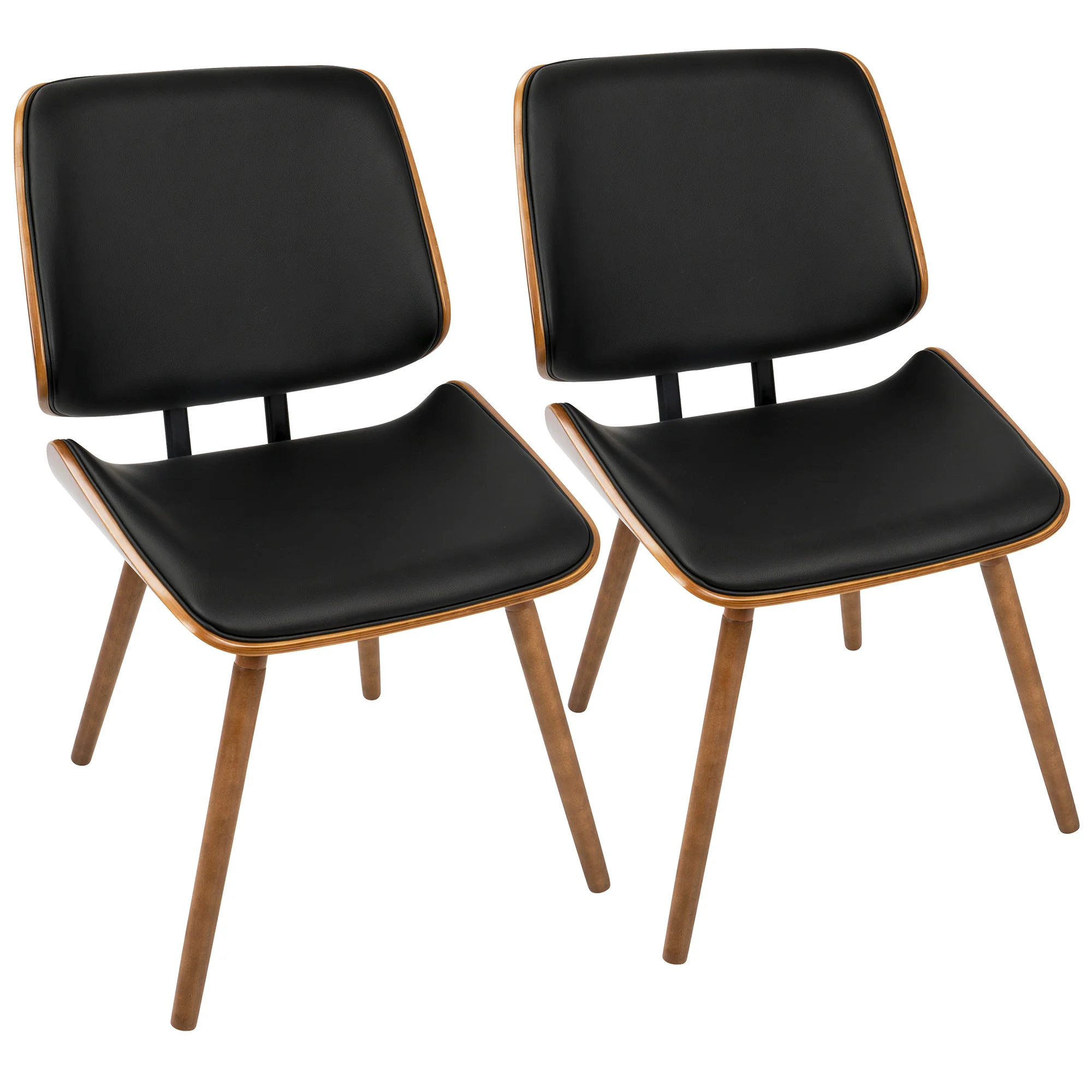 Lombardi Chair - Set of 2 By LumiSource - CH-LMB WL+BK2 - Image 3