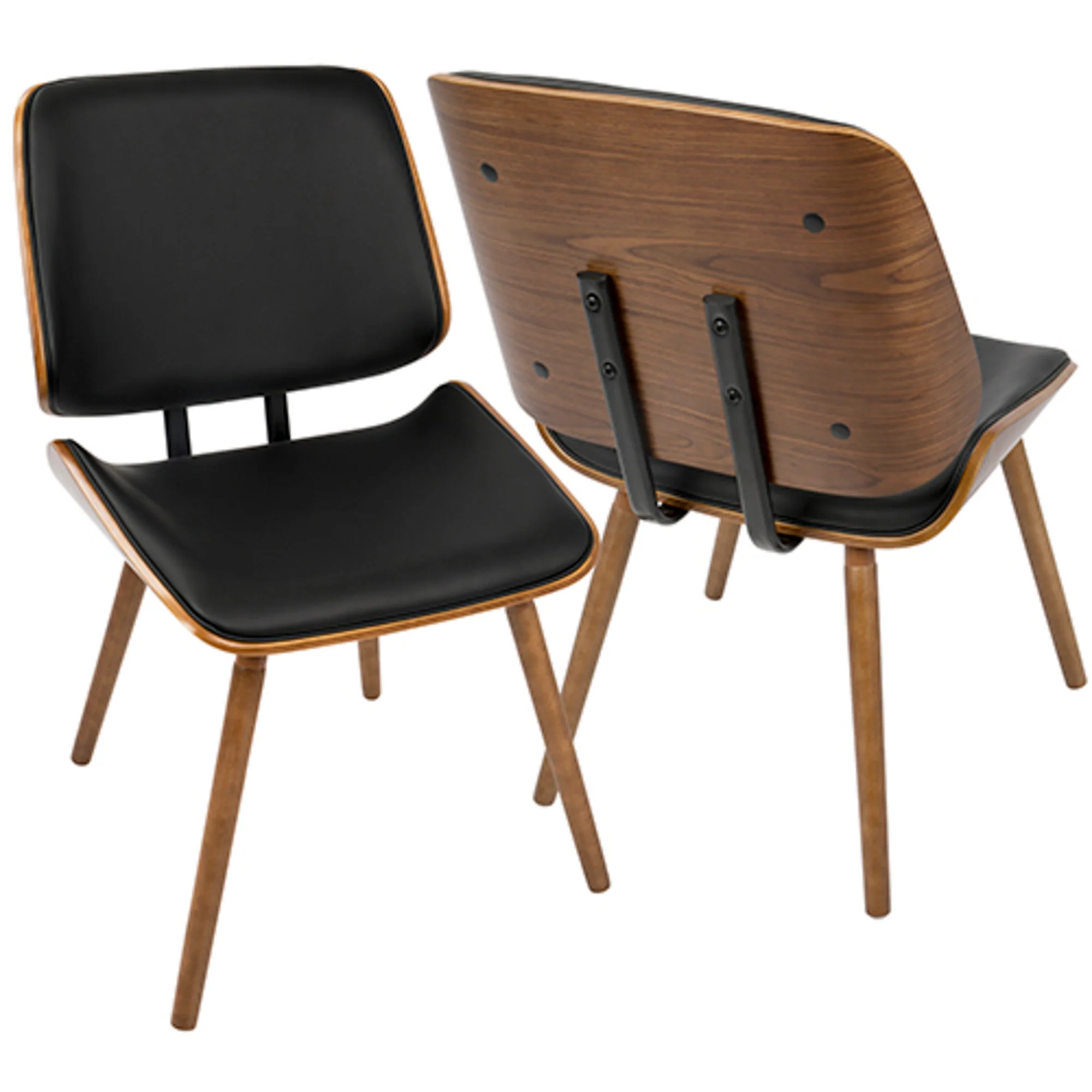 Lombardi Chair - Set of 2 By LumiSource - CH-LMB WL+BK2 - Image 4