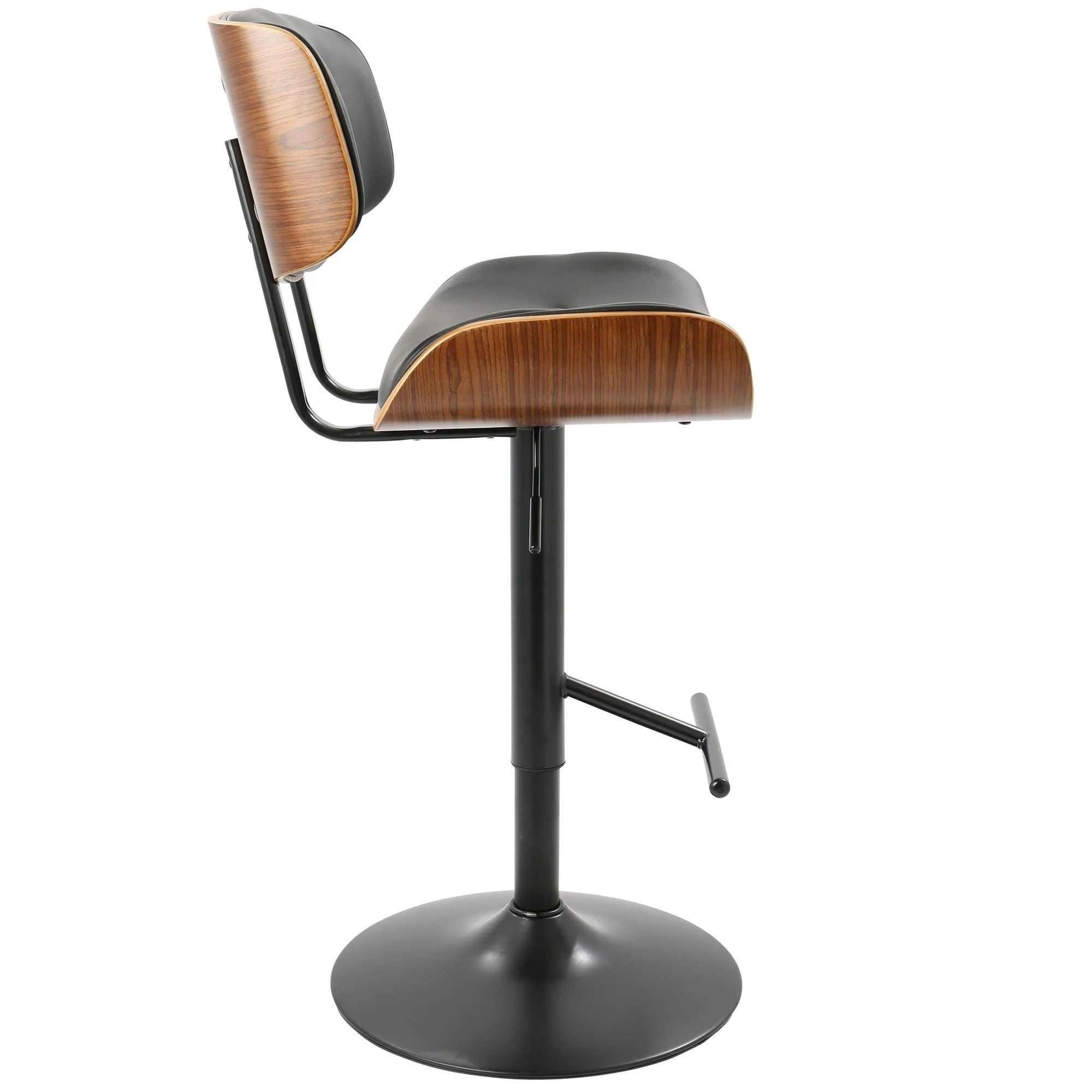 Lombardi Adjustable Barstool - Set of 2 Black By LumiSource - Image 10