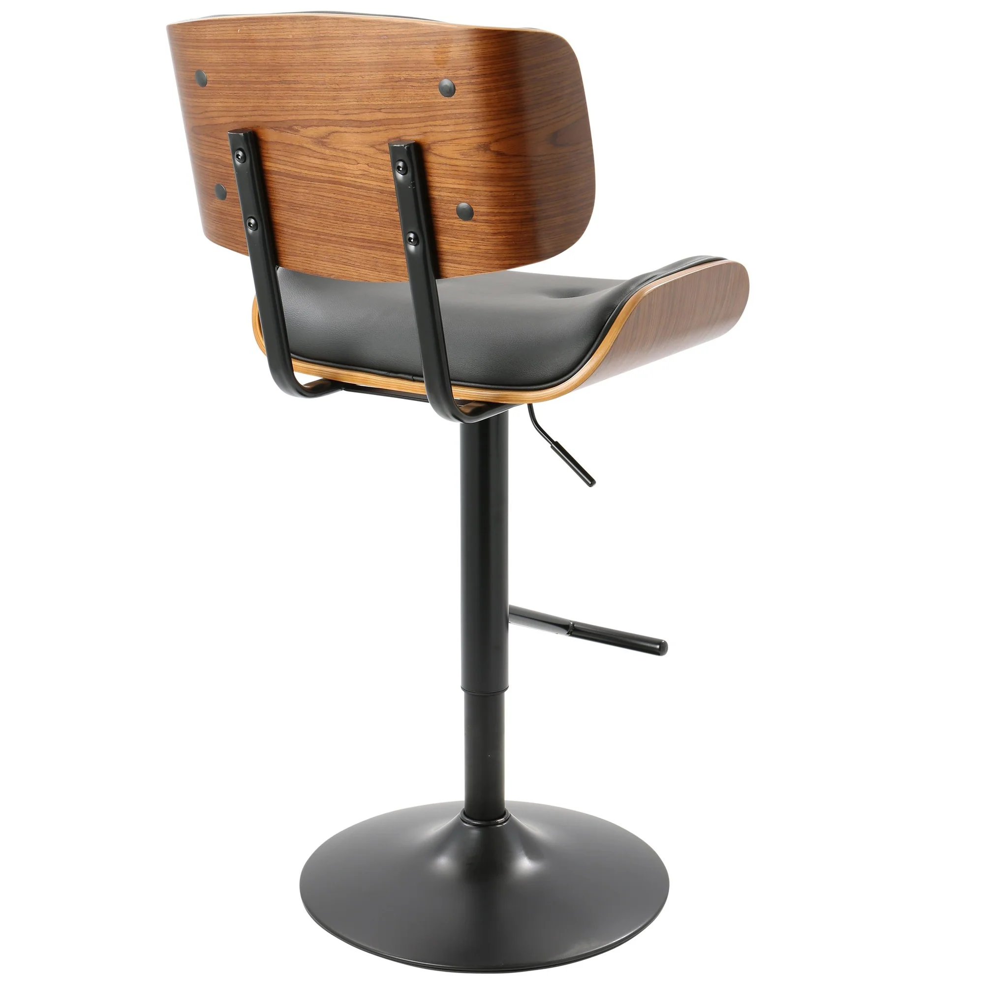 Lombardi Adjustable Barstool - Set of 2 Black By LumiSource - Image 11
