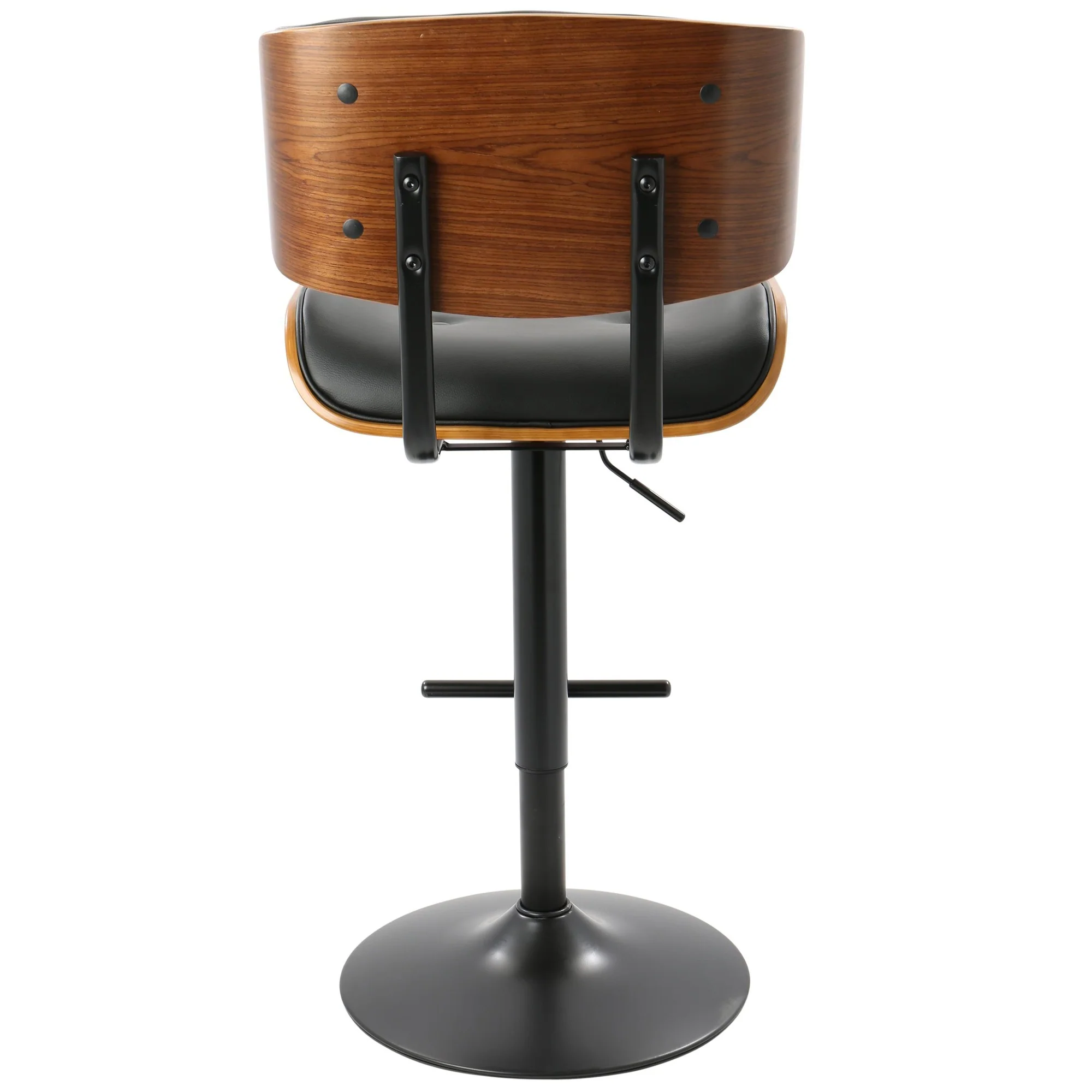 Lombardi Adjustable Barstool - Set of 2 Black By LumiSource - Image 3