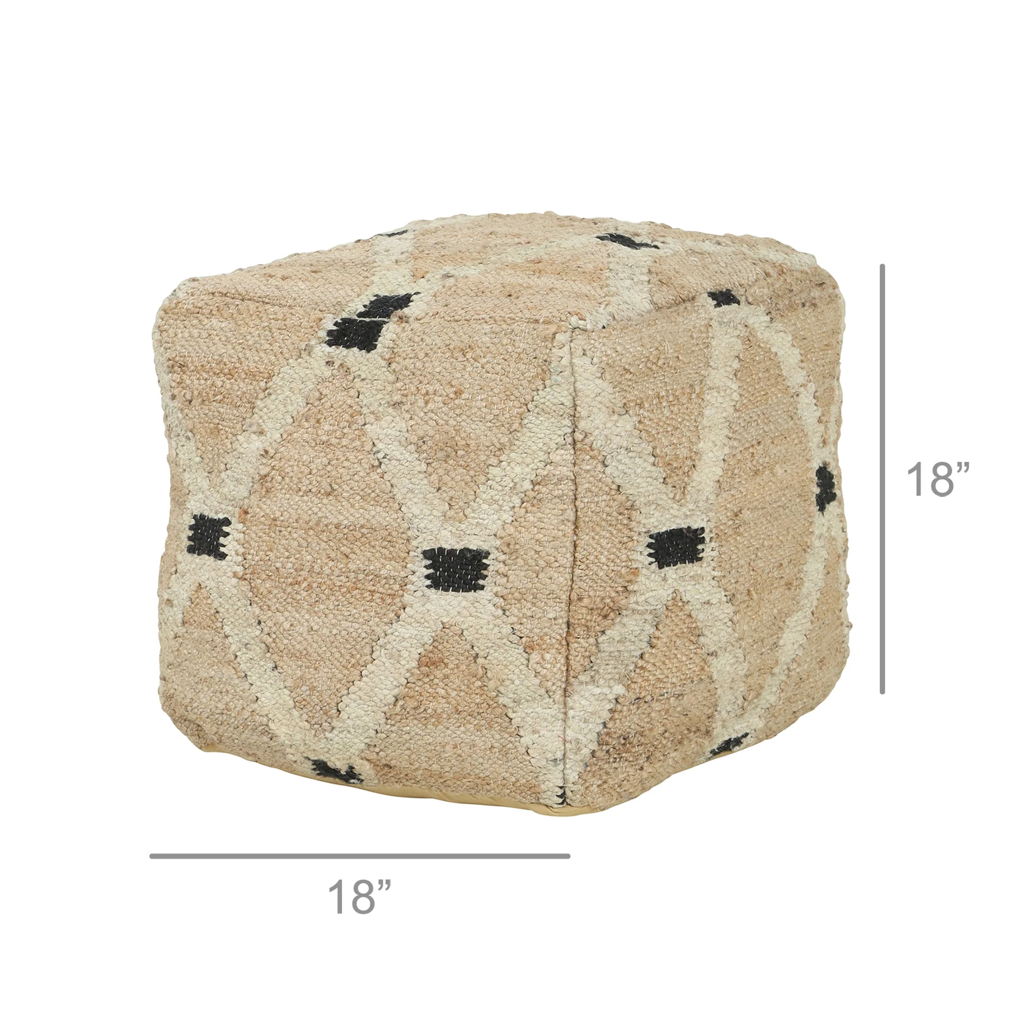 Lore Hemp Pouf By HomArt - Image 2