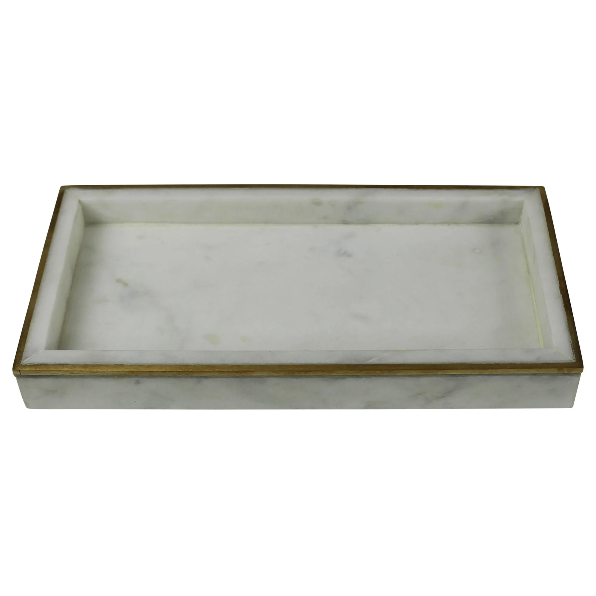 Loren Tray, Marble & Brass By HomArt - Image 2