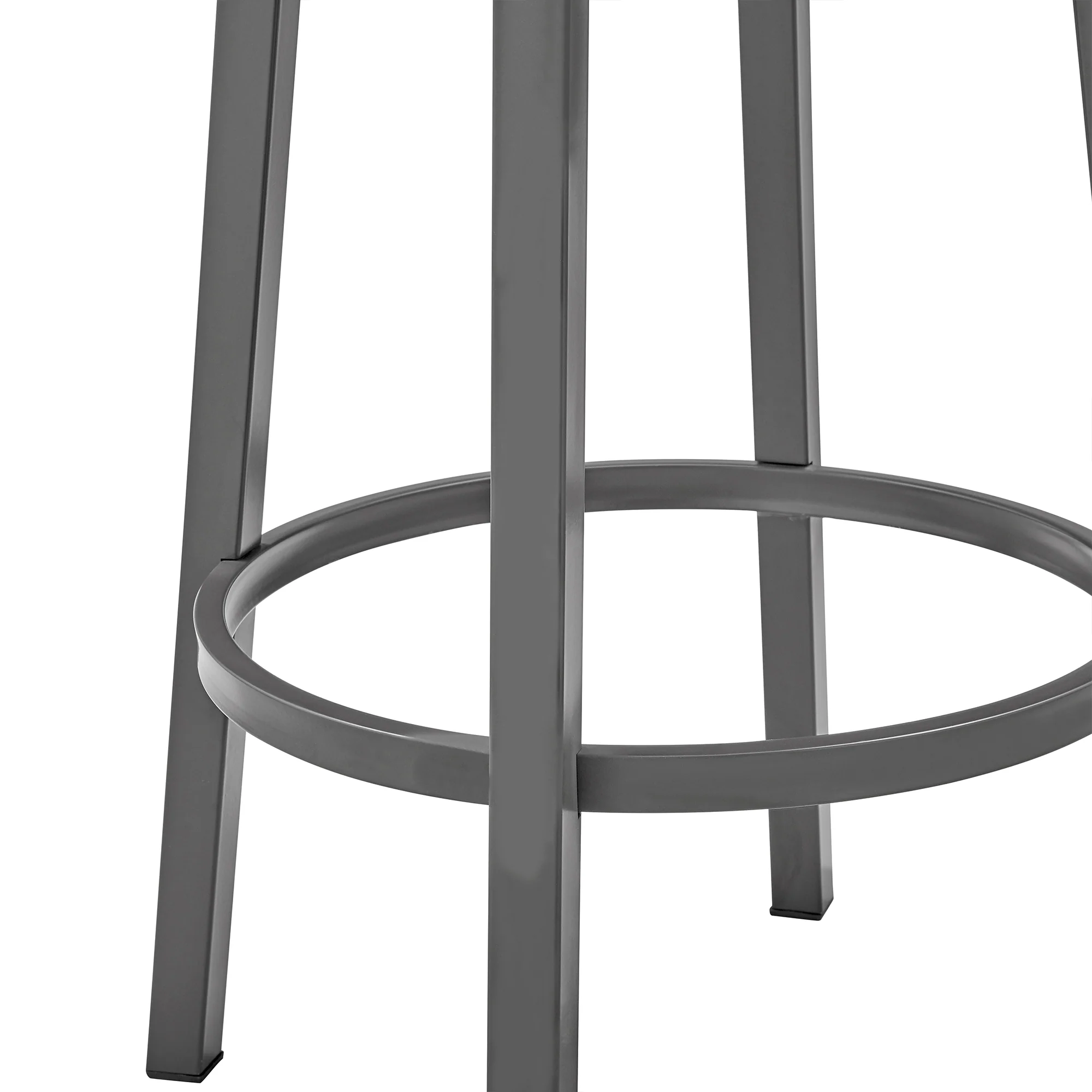 Lorin 26" Counter Height Swivel Bar Stool in Java Brown Finish and Chocolate Faux Leather By Armen Living - Image 8