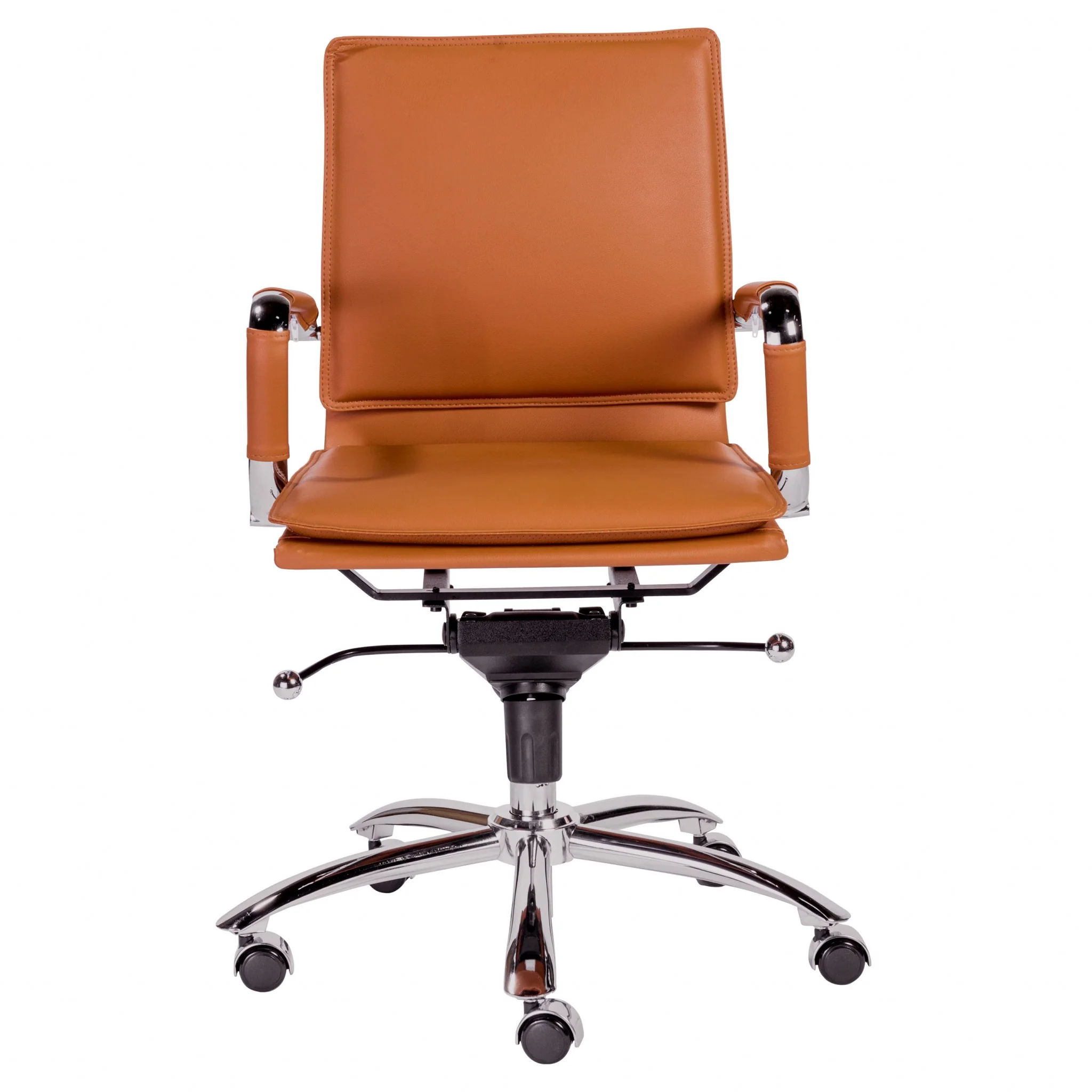 Low Back Office Chair in Black with Chromed Steel Base By Homeroots - 370555 - Image 11