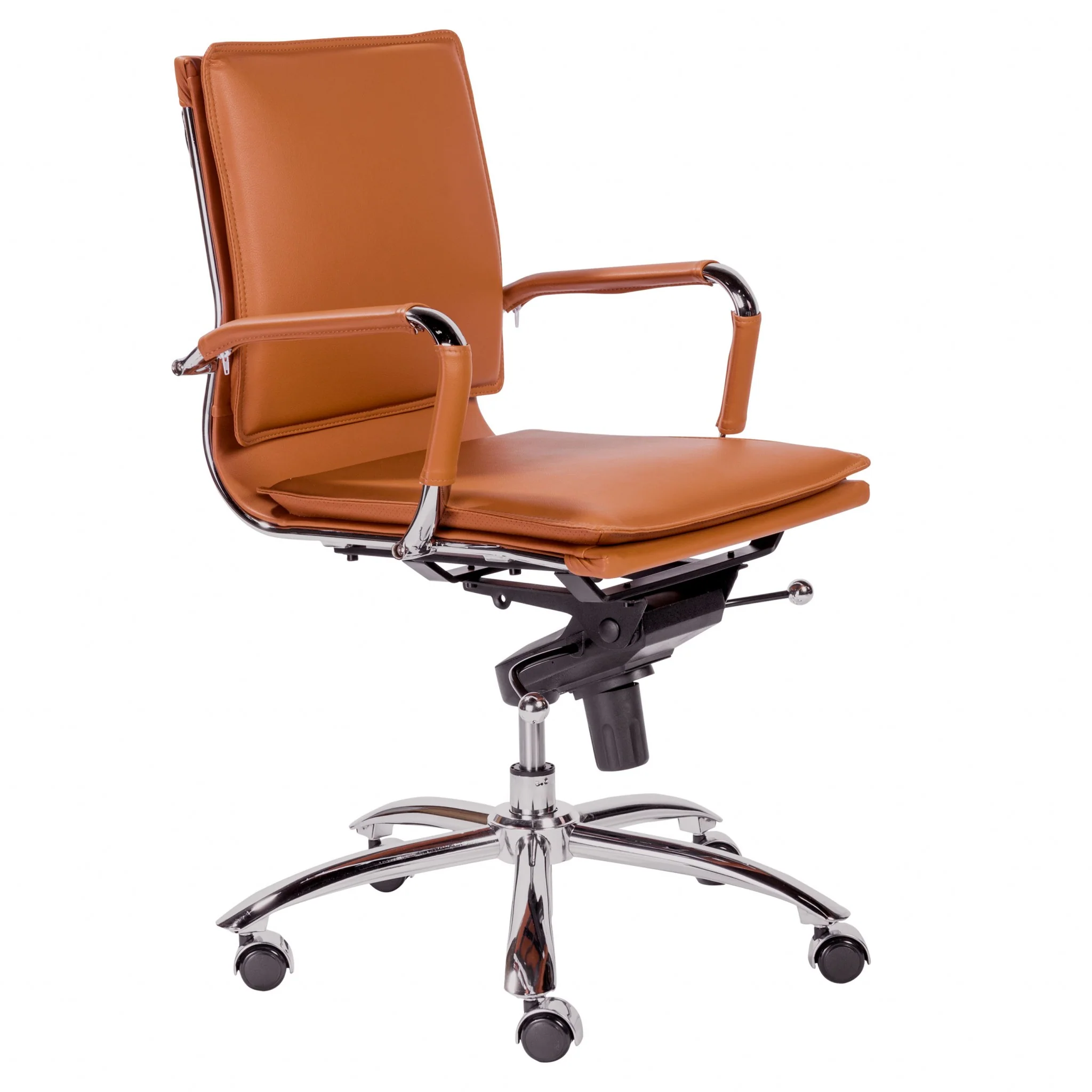 Low Back Office Chair in Black with Chromed Steel Base By Homeroots - 370555 - Image 12