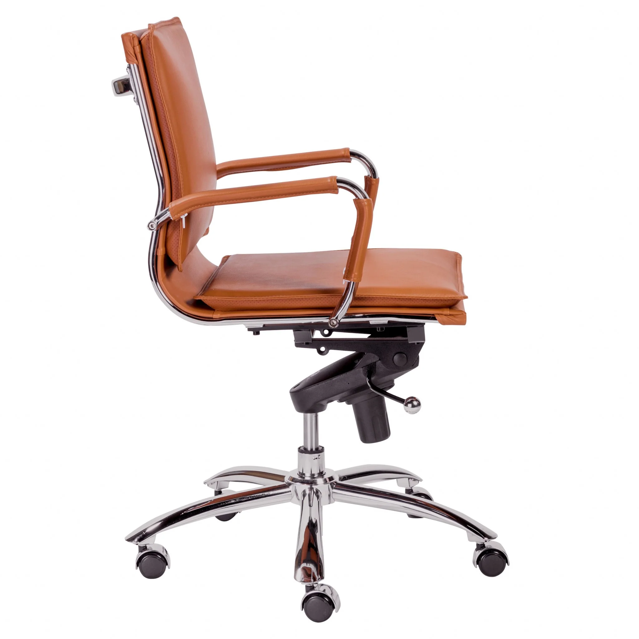 Low Back Office Chair in Black with Chromed Steel Base By Homeroots - 370555 - Image 13