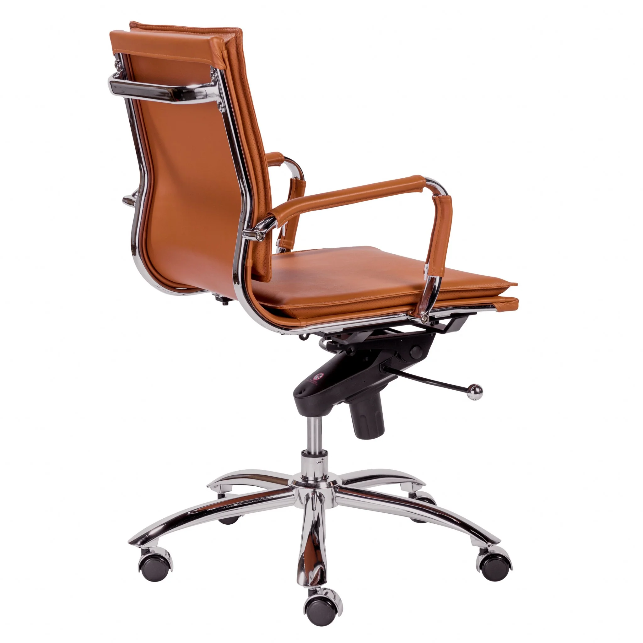 Low Back Office Chair in Black with Chromed Steel Base By Homeroots - 370555 - Image 14
