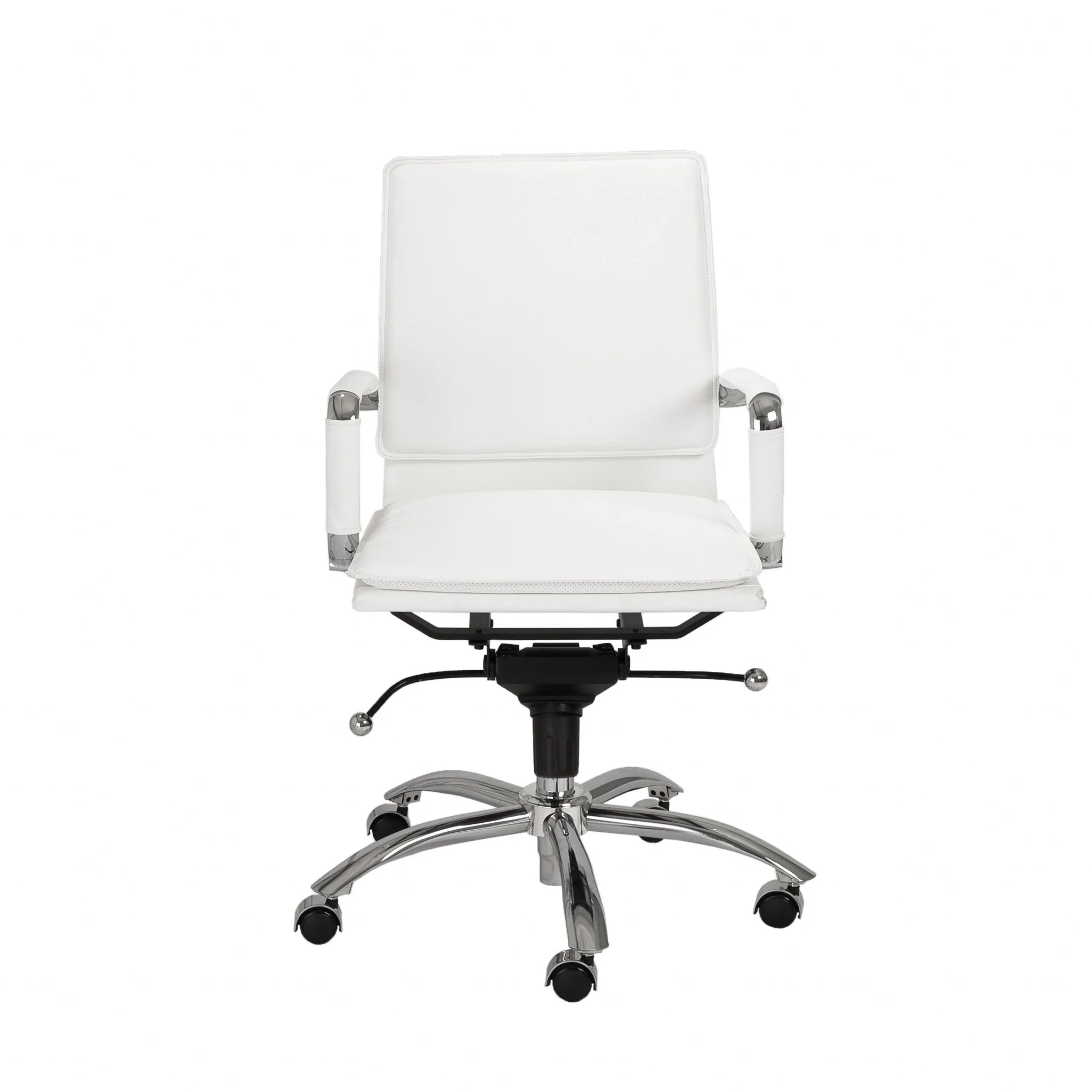 Low Back Office Chair in Black with Chromed Steel Base By Homeroots - 370555 - Image 17