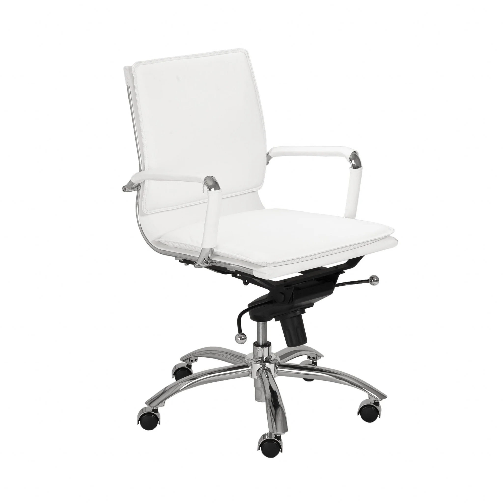 Low Back Office Chair in Black with Chromed Steel Base By Homeroots - 370555 - Image 18