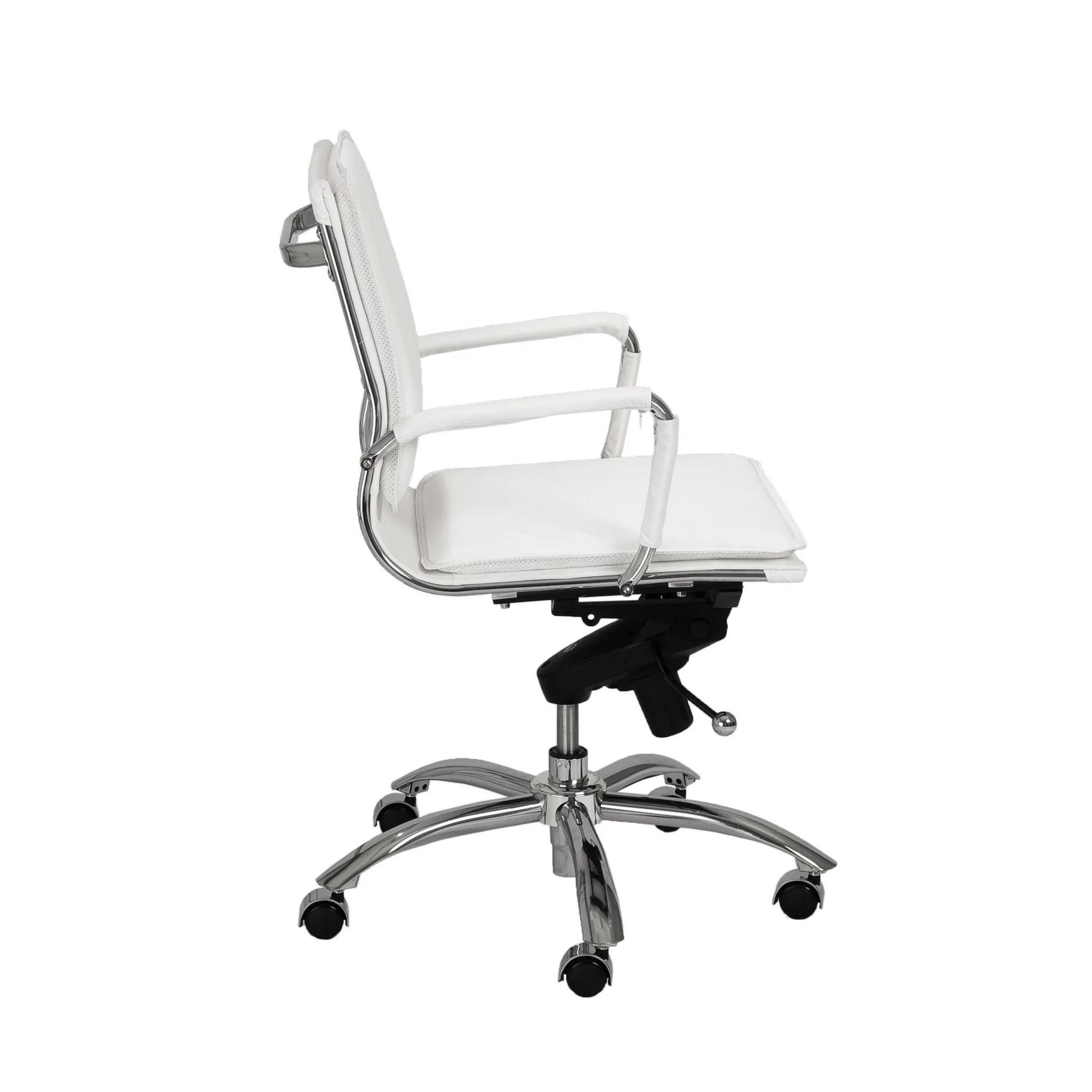 Low Back Office Chair in Black with Chromed Steel Base By Homeroots - 370555 - Image 19