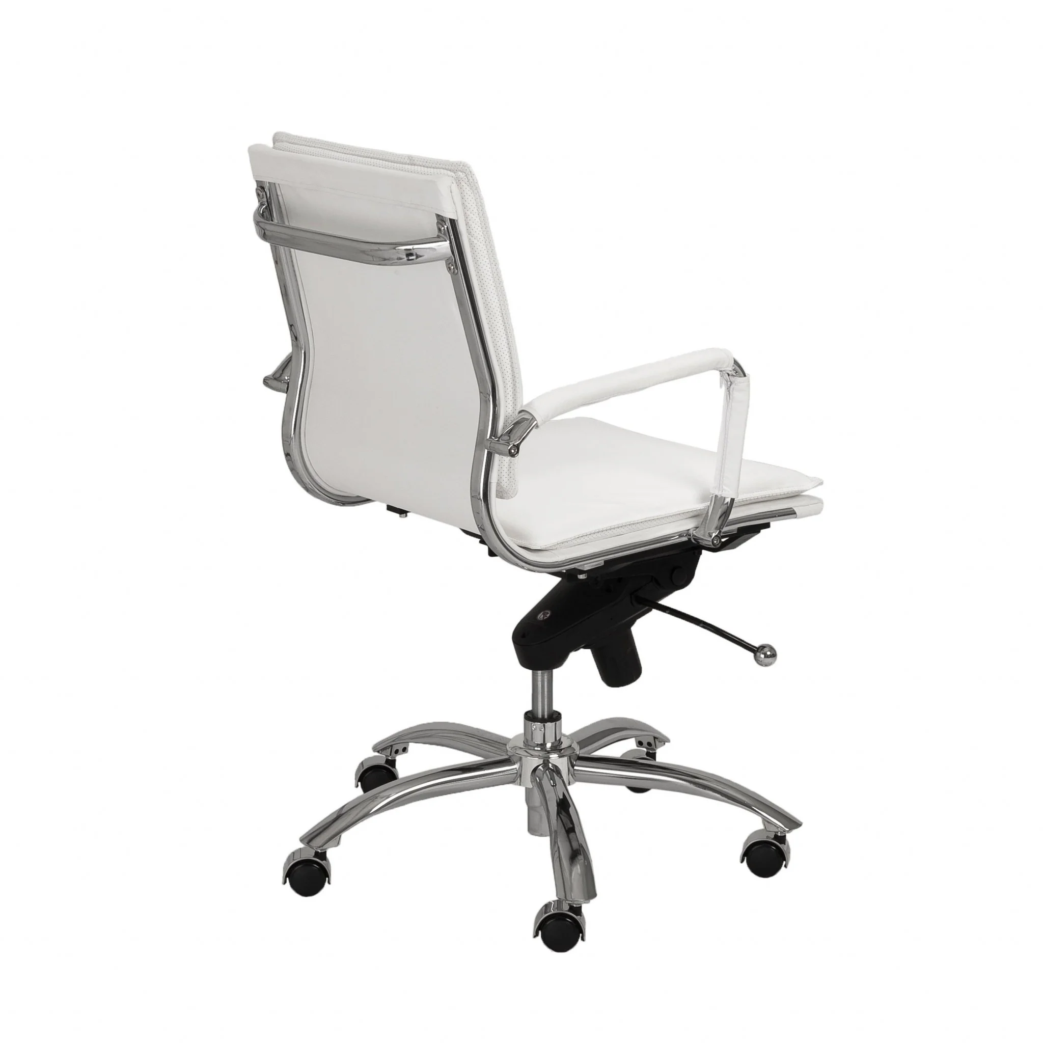 Low Back Office Chair in Black with Chromed Steel Base By Homeroots - 370555 - Image 20