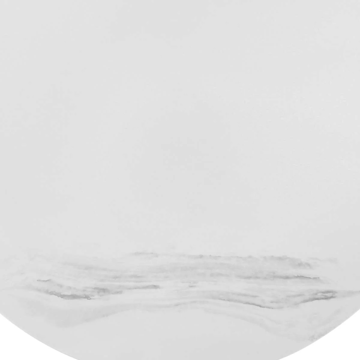 Loxley White Marble Coffee Table with Black Metal Base By Armen Living - Image 5