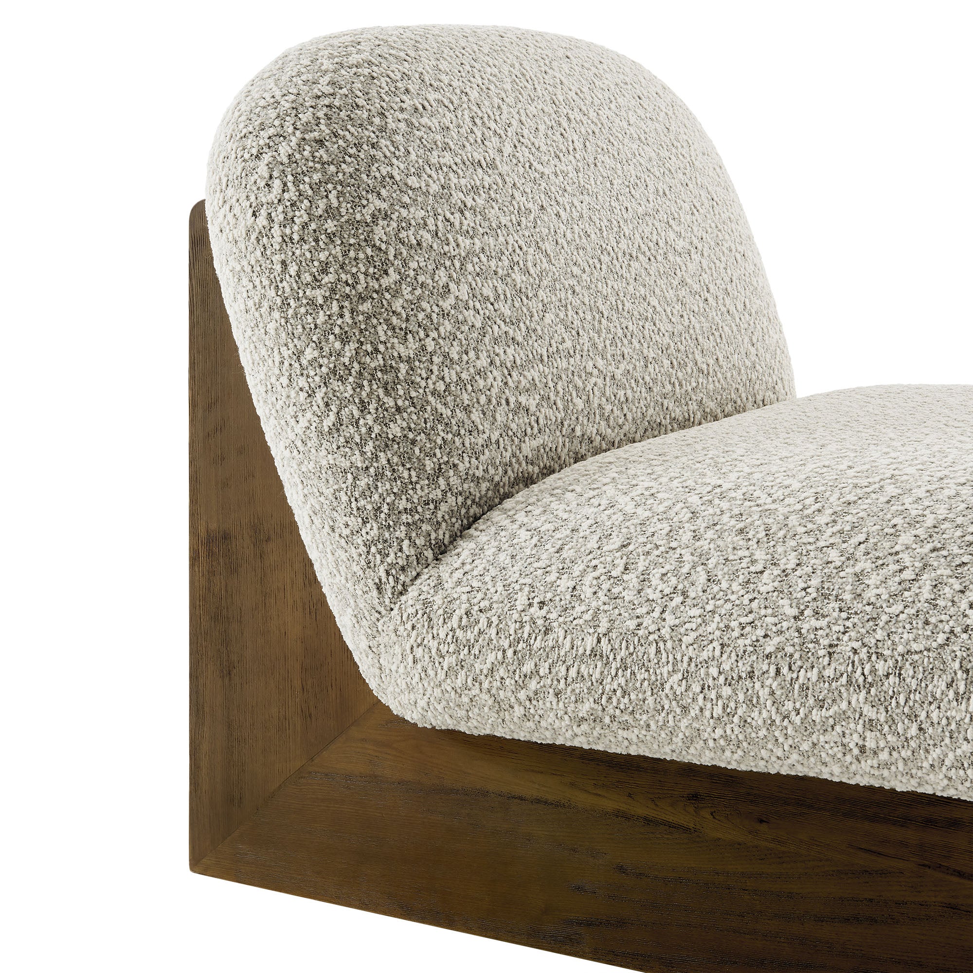 Loyal Boucle Fabric Accent Chair and Ottoman Set by Modway - Image 16