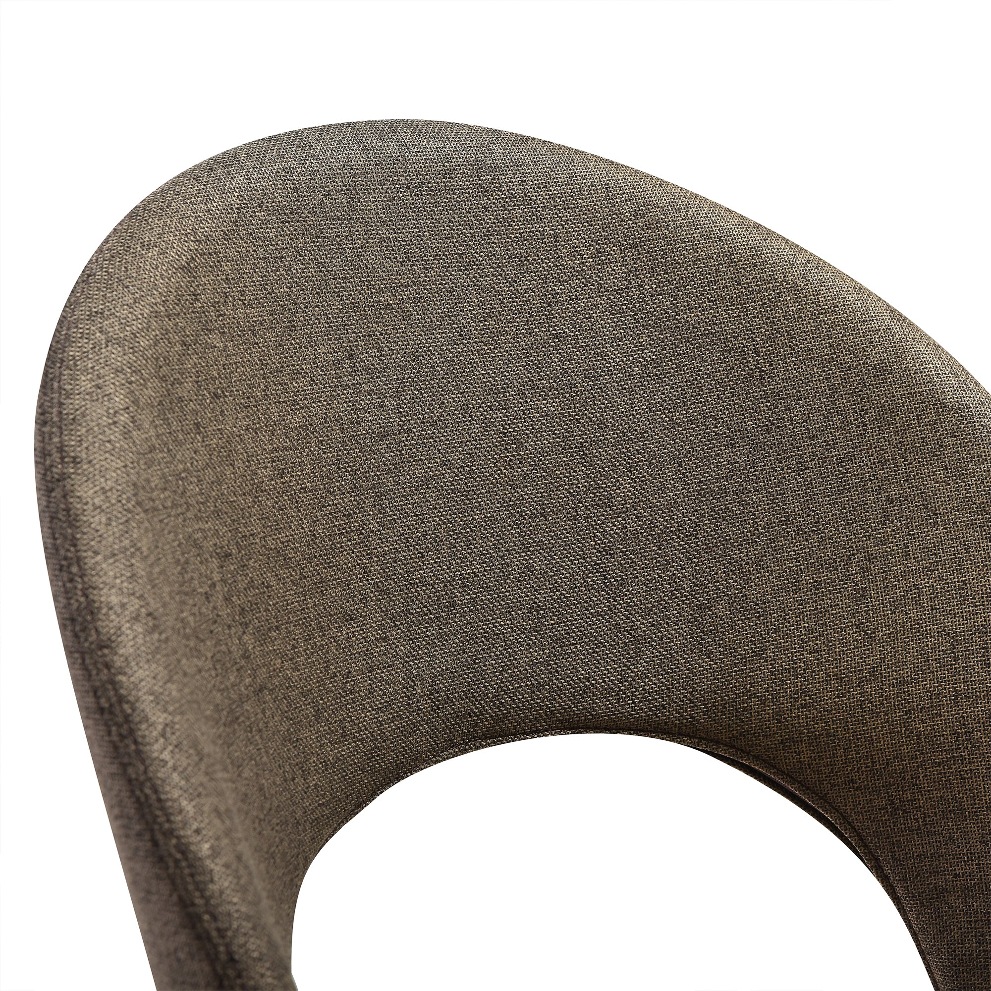 Lucia Swivel Upholstered Dining Chair in Gray Fabric with Black Metal Legs - Set of 2 By Armen Living - Image 20