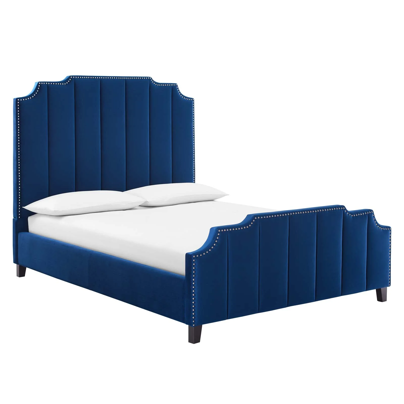 Lucille Queen Performance Velvet Platform Bed By Modway - MOD-6281 - Image 11