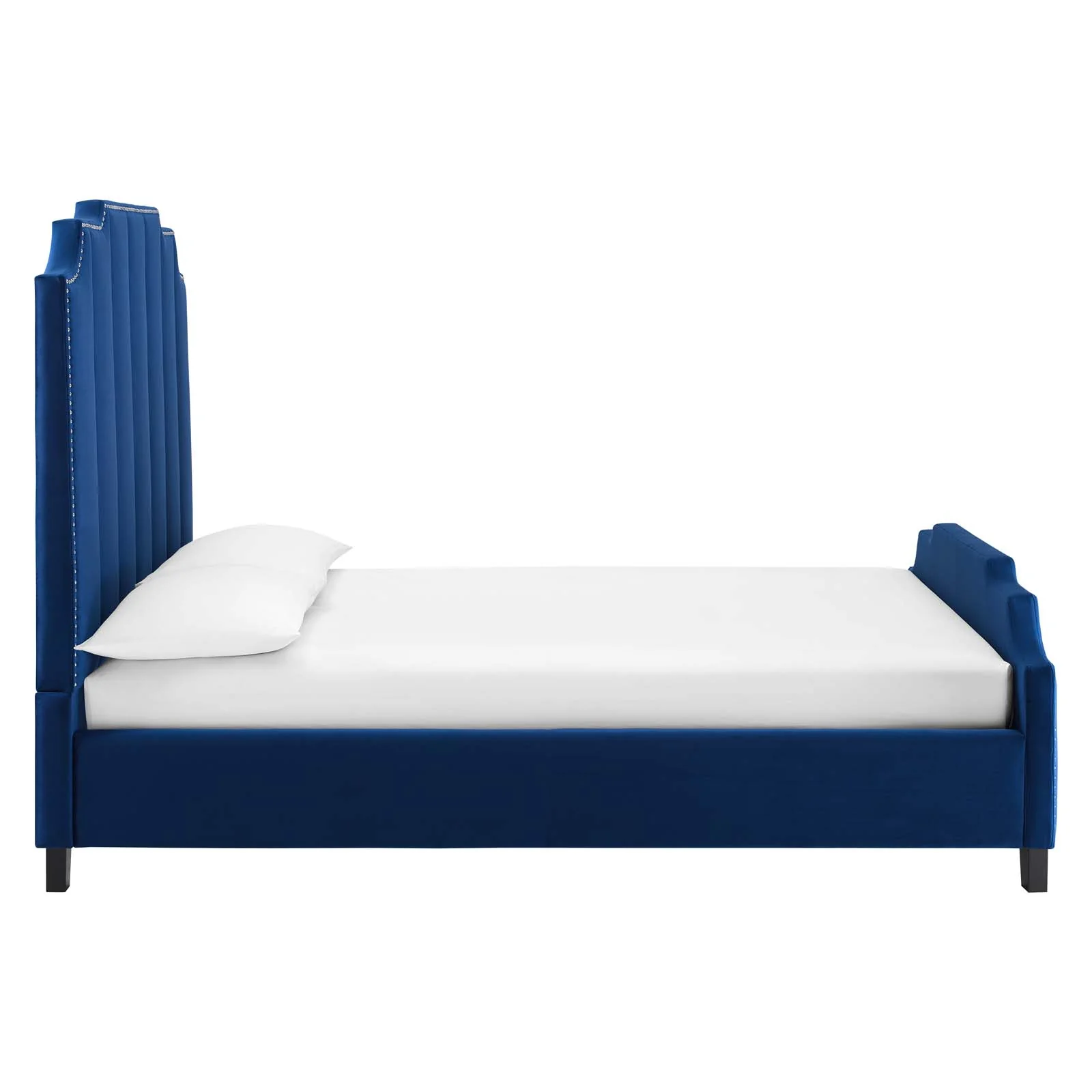 Lucille Queen Performance Velvet Platform Bed By Modway - MOD-6281 - Image 13