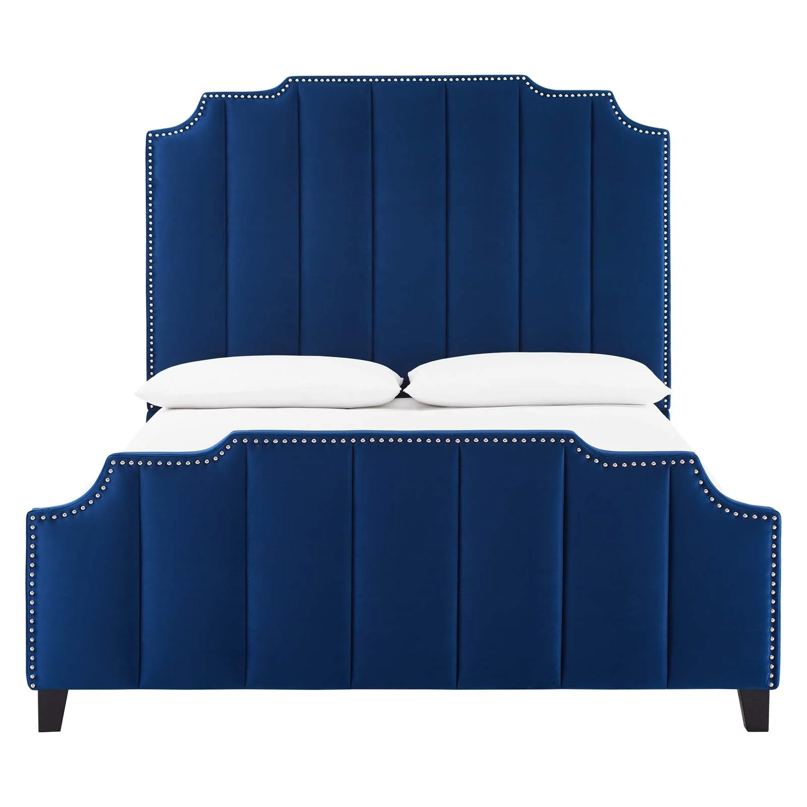 Lucille Queen Performance Velvet Platform Bed By Modway - MOD-6281 - Image 14
