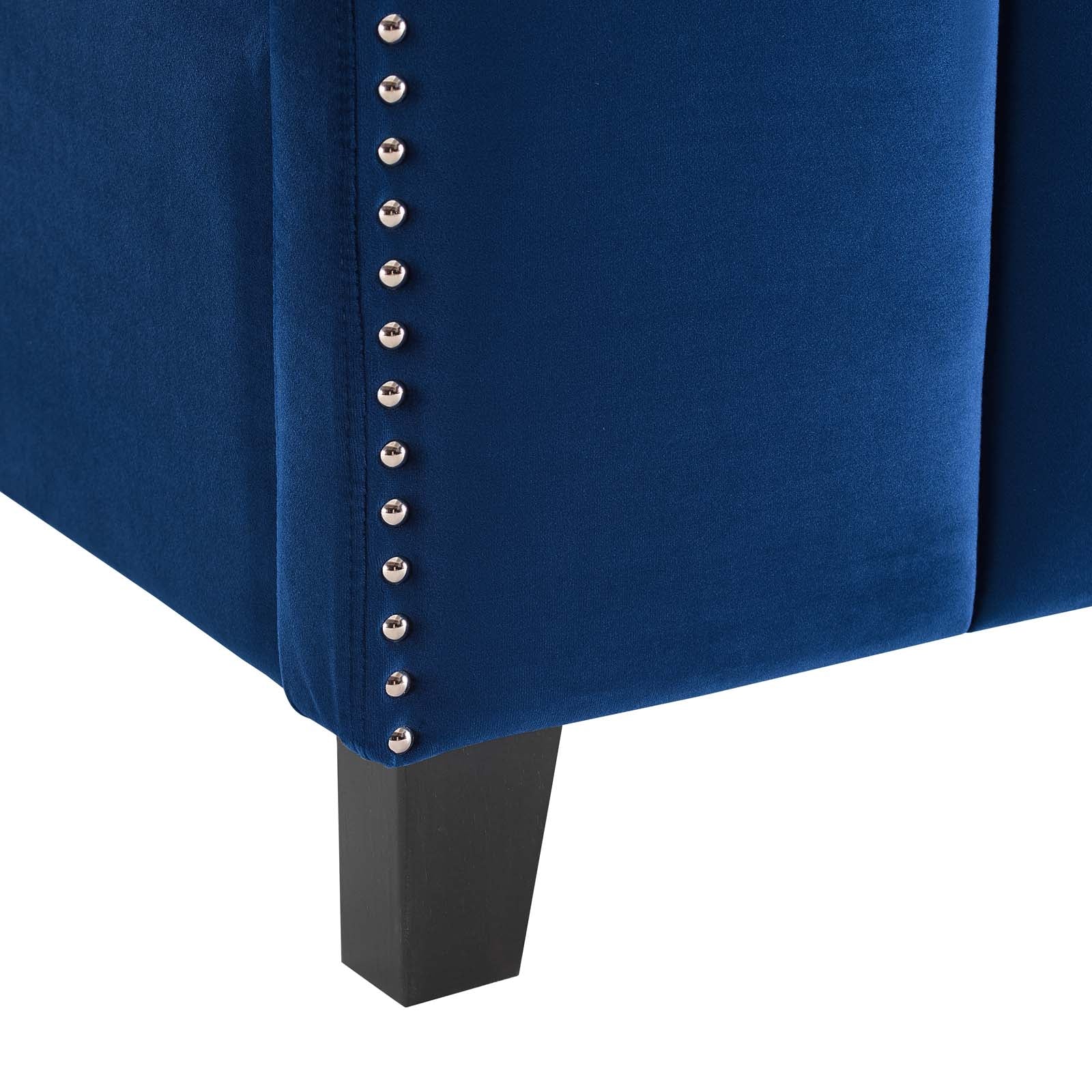 Lucille Queen Performance Velvet Platform Bed By Modway - MOD-6281 - Image 15