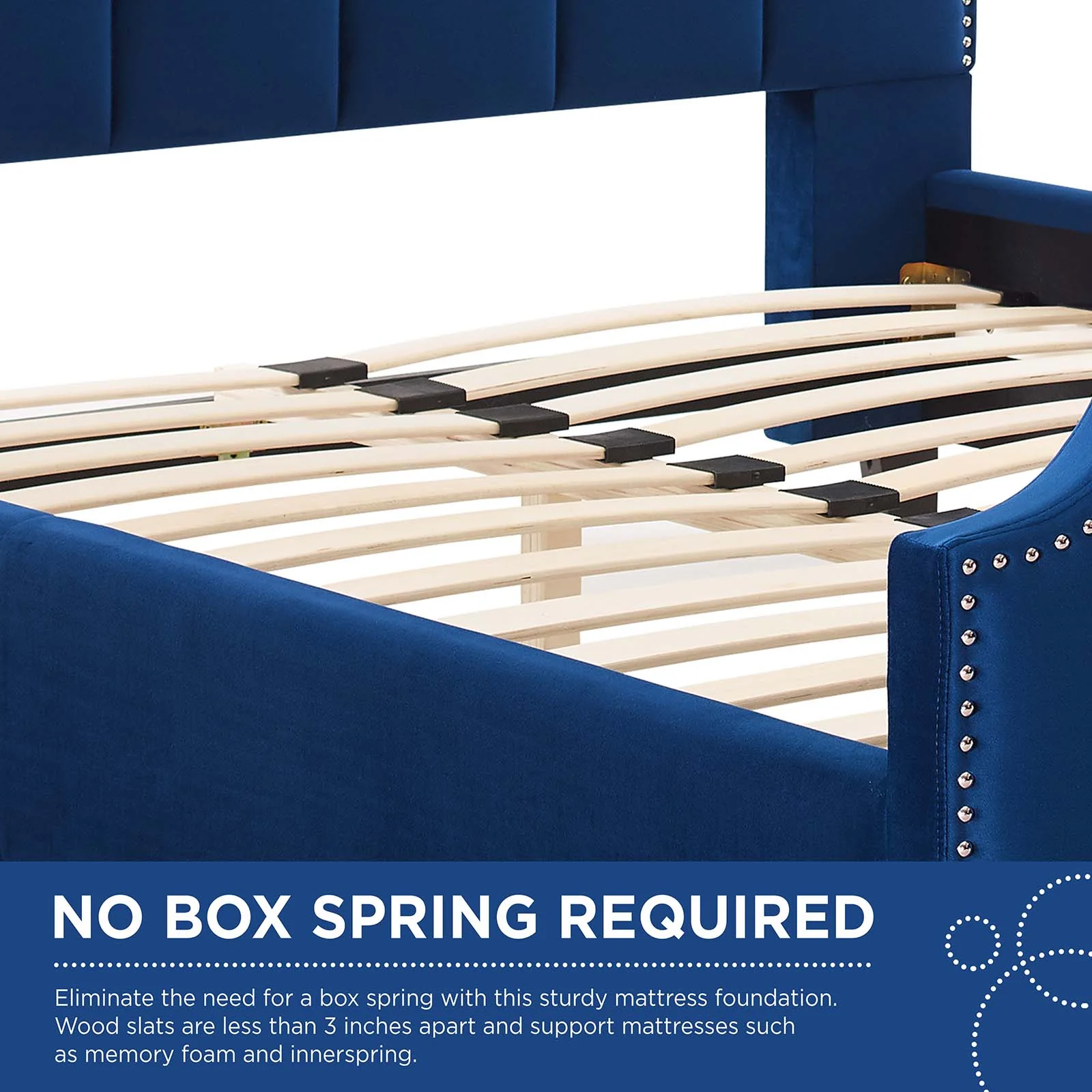 Lucille Queen Performance Velvet Platform Bed By Modway - MOD-6281 - Image 17